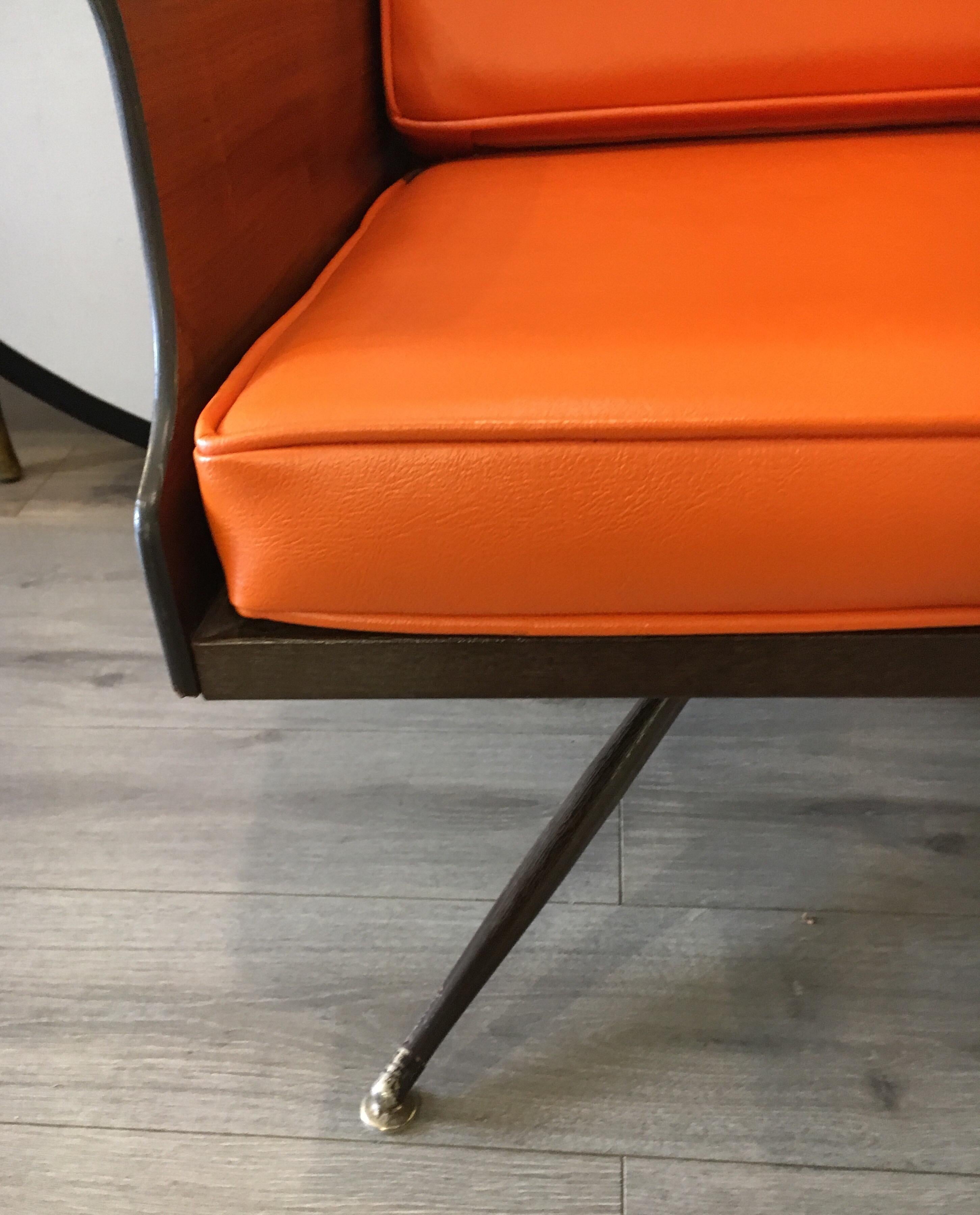 Metal Mid-Century Modern Lounge Chair 