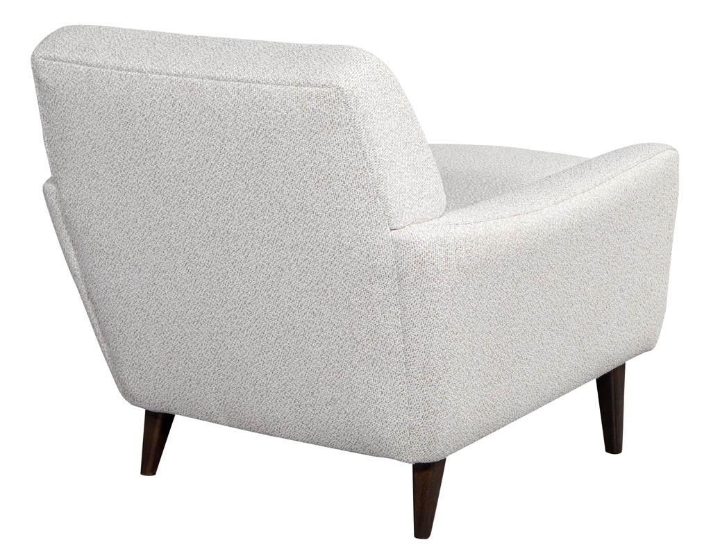 Fabric Mid-Century Modern Lounge Chair For Sale