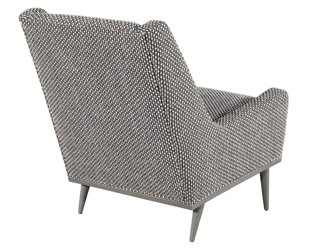 Mid-Century Modern Lounge Chair in Grey Lacquer For Sale 1