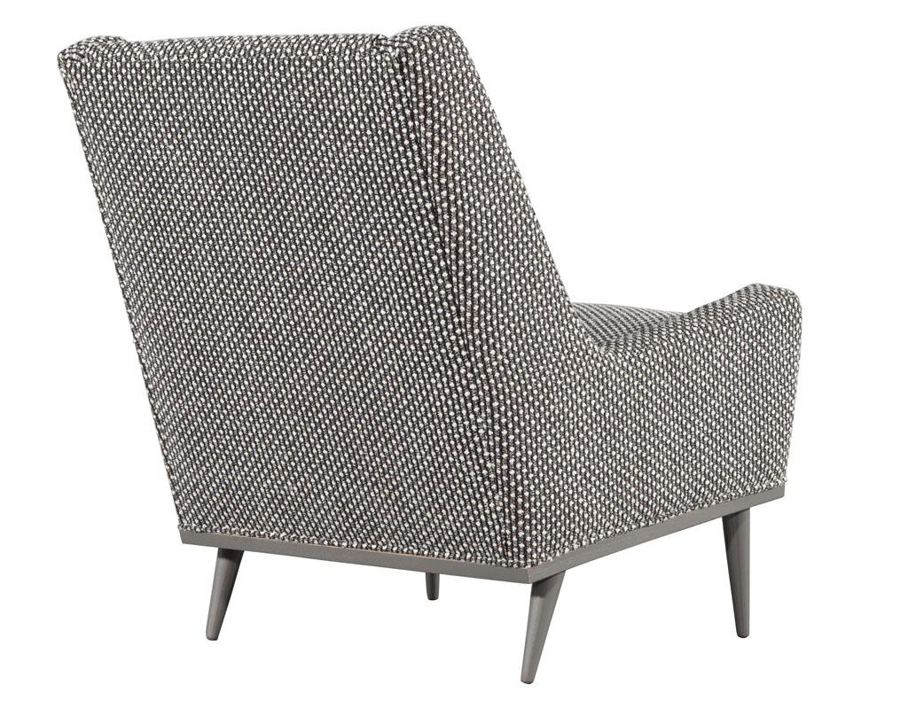 Mid-Century Modern Lounge Chair in Grey Lacquer For Sale 2