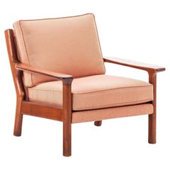 Vintage Mid-Century Modern Teak Lounge Chair in the Manner of Poul Volther, c. 1970's
