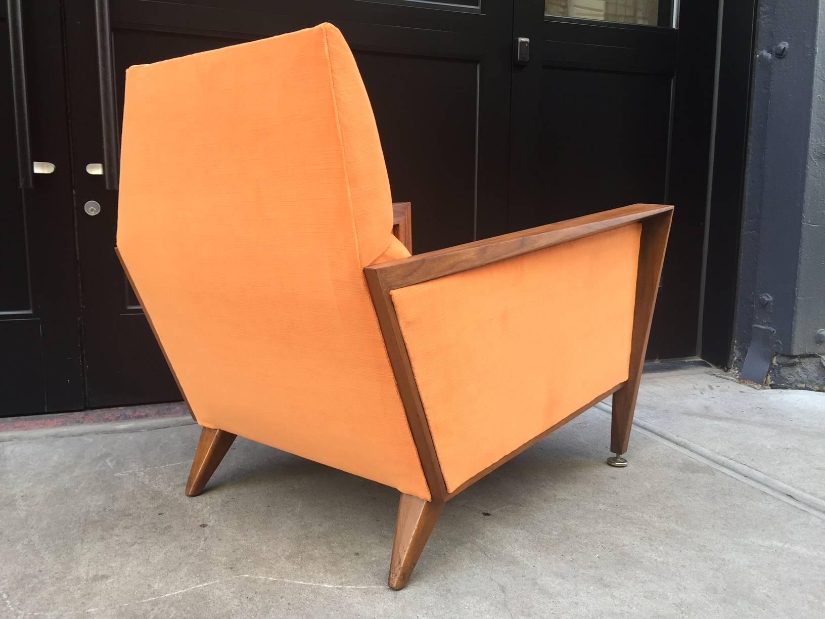 Mid-20th Century Mid-Century Modern Lounge Chair Manner of Jens Risom For Sale