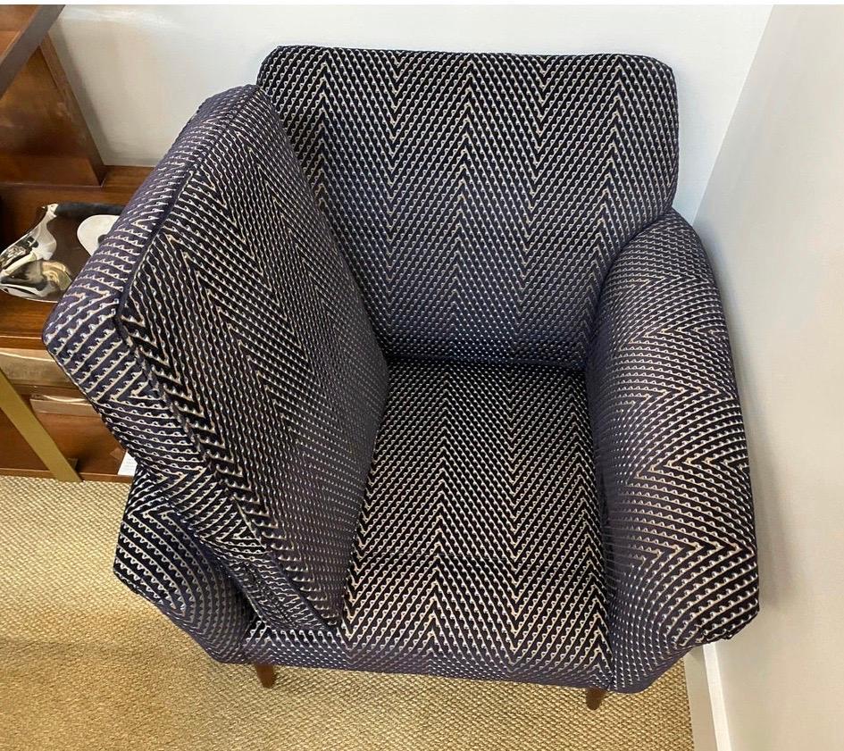 American Mid-Century Modern Lounge Chair Newly Reupholstered