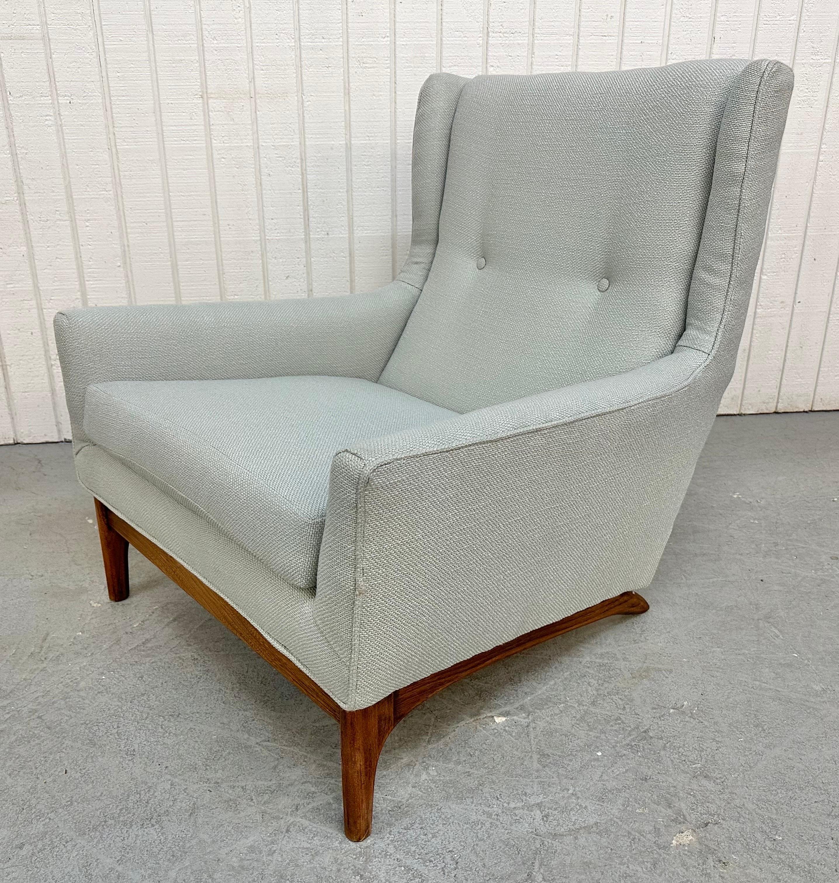 American Mid-Century Modern Lounge Chair & Ottoman