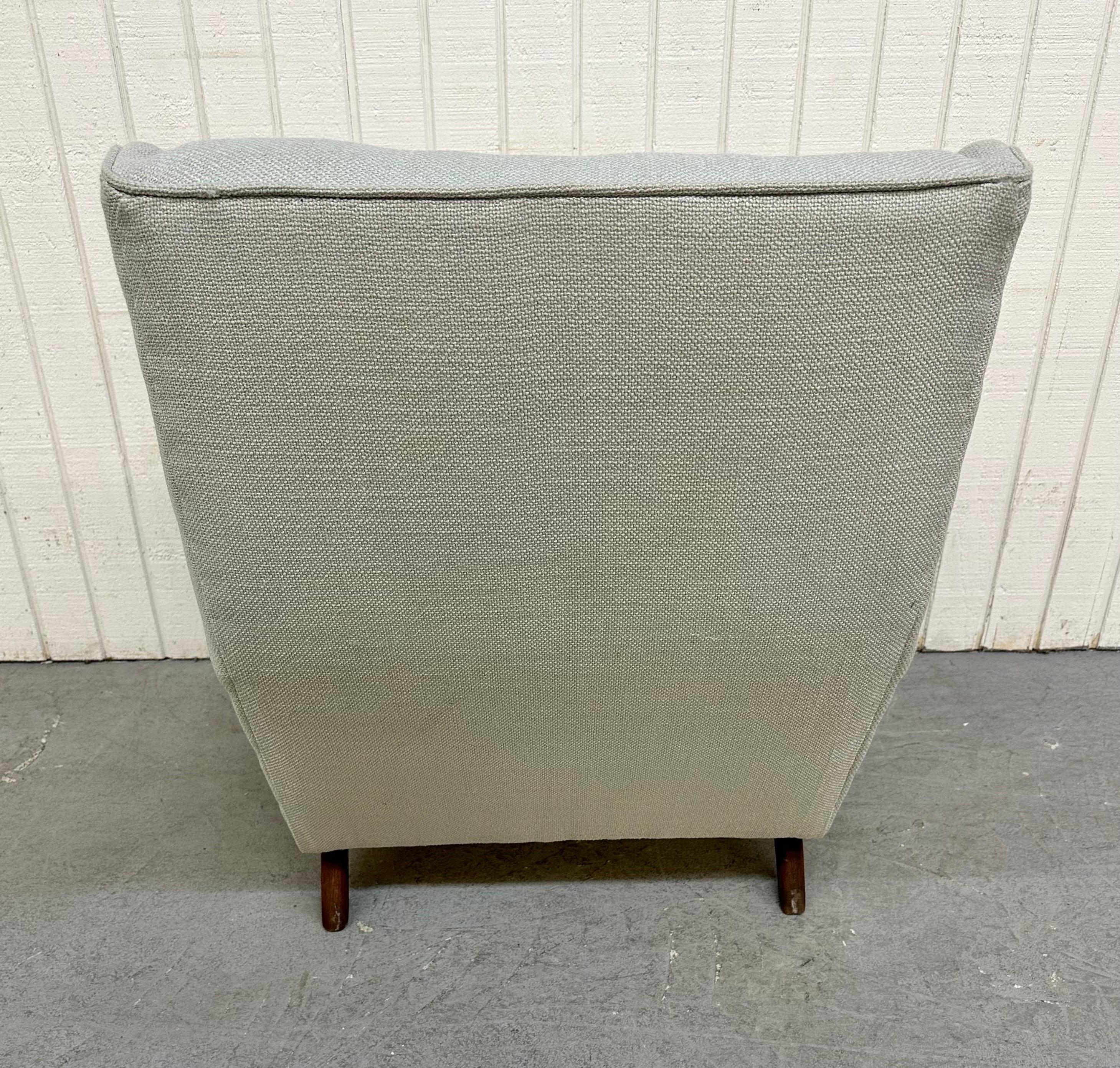 Upholstery Mid-Century Modern Lounge Chair & Ottoman