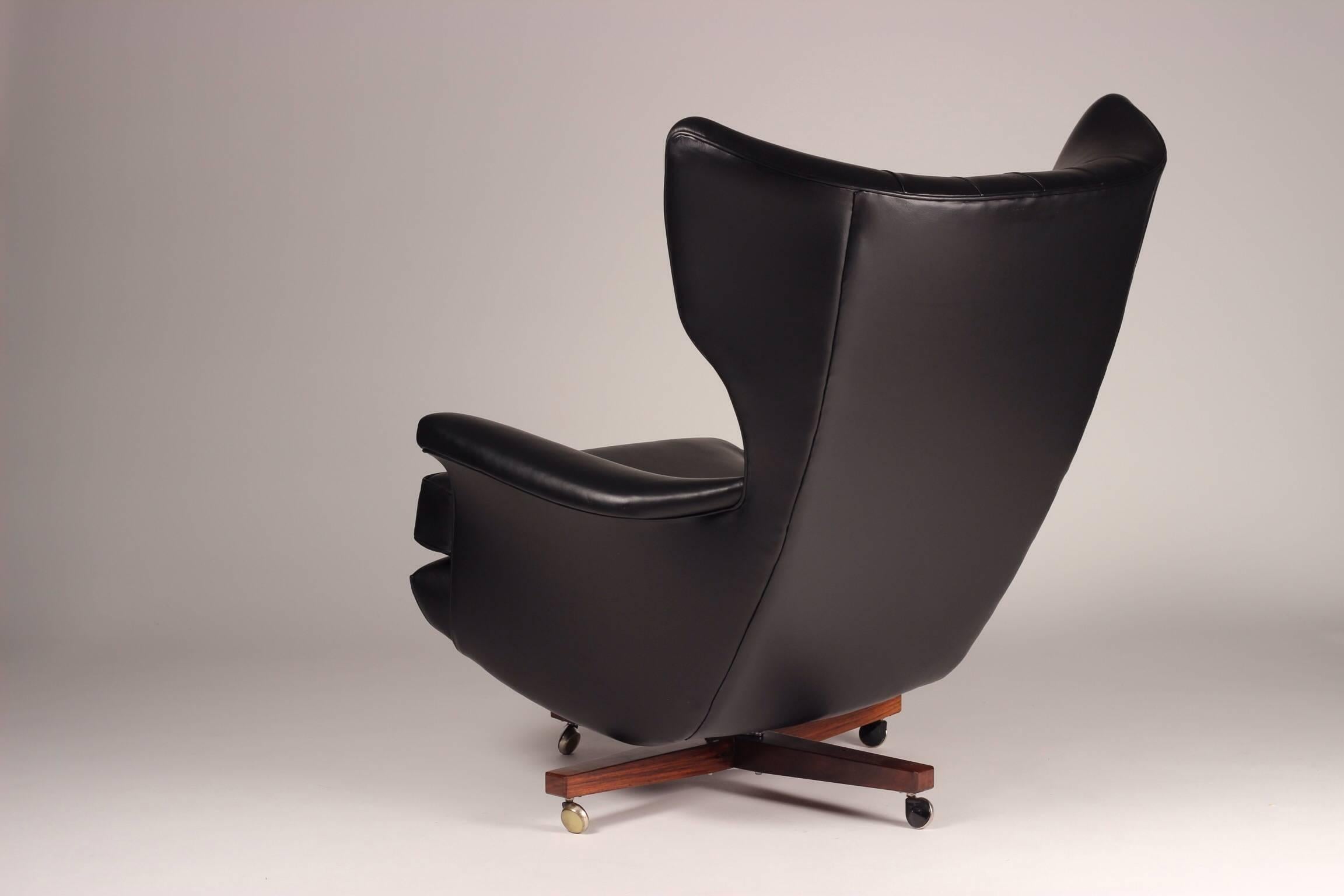 winged g-plan swivel chair from gommes
