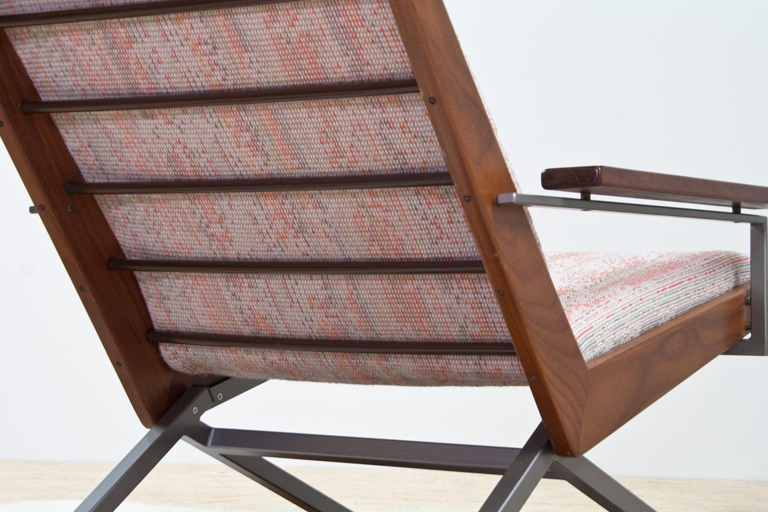 Mid-Century Modern Lounge Chair Teak with Pyramide Foot by Rob Parry, 1960s 1