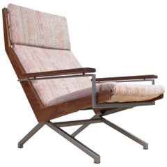 Mid-Century Modern Lounge Chair Teak with Pyramide Foot by Rob Parry, 1960s