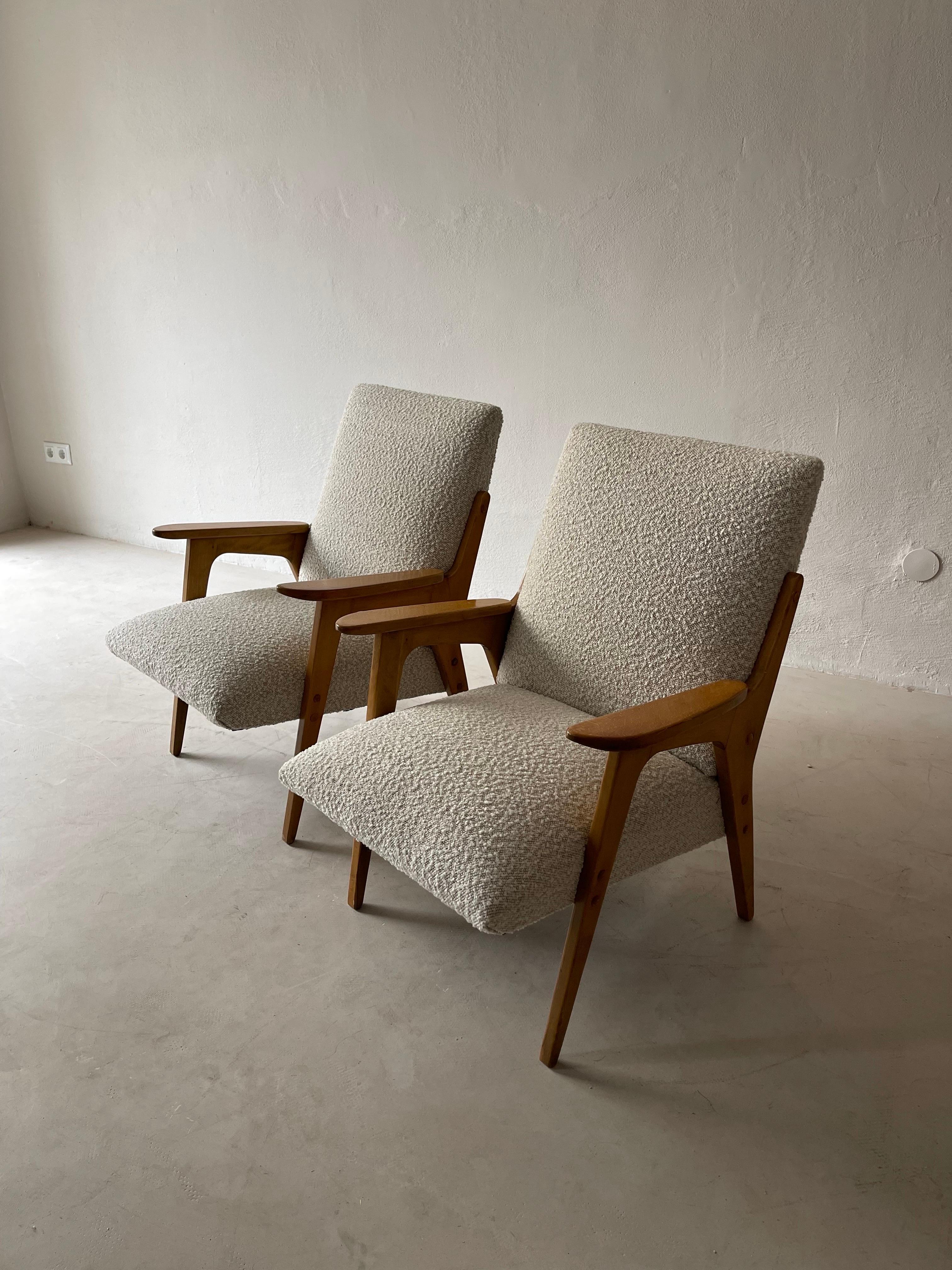 Mid-Century Modern Lounge Chairs by Franz Schuster in the Style of Gio Ponti 5
