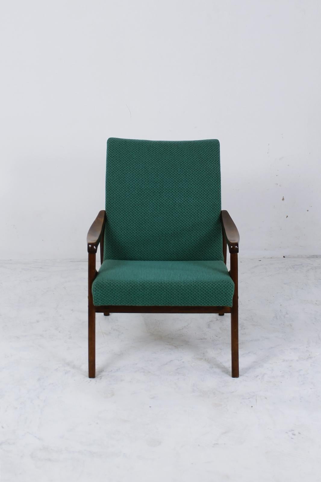 Fabric Mid-Century Modern Lounge Chair by Jiří Jiroutek for Interier Praha