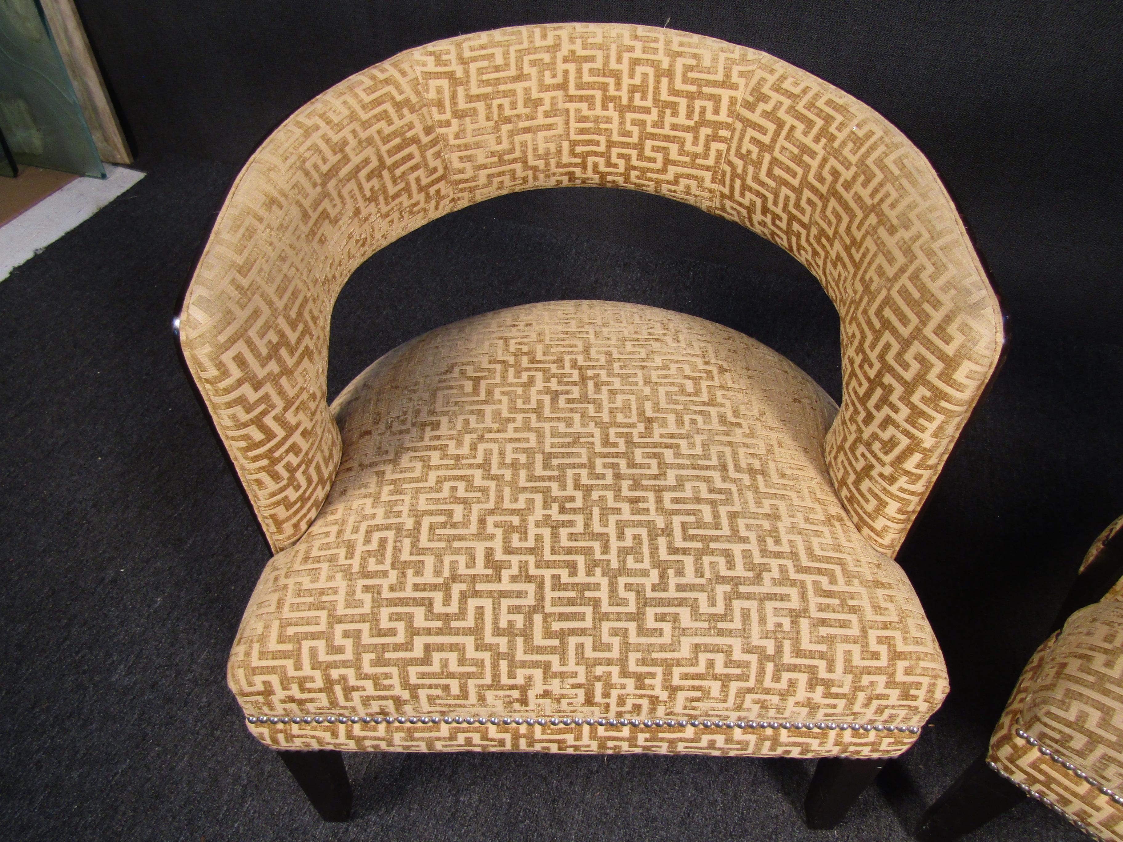 Fabric Mid-Century Modern Lounge Chairs