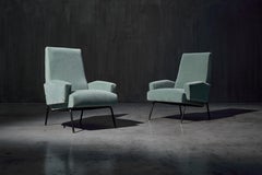 Mid-Century Modern Lounge Chairs in the Style of Gastone Rinaldi, Italy, 1950s