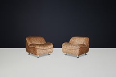 Mid-Century Modern Lounge Chairs in the Style of Guido Faleschini, Italy, 1970s