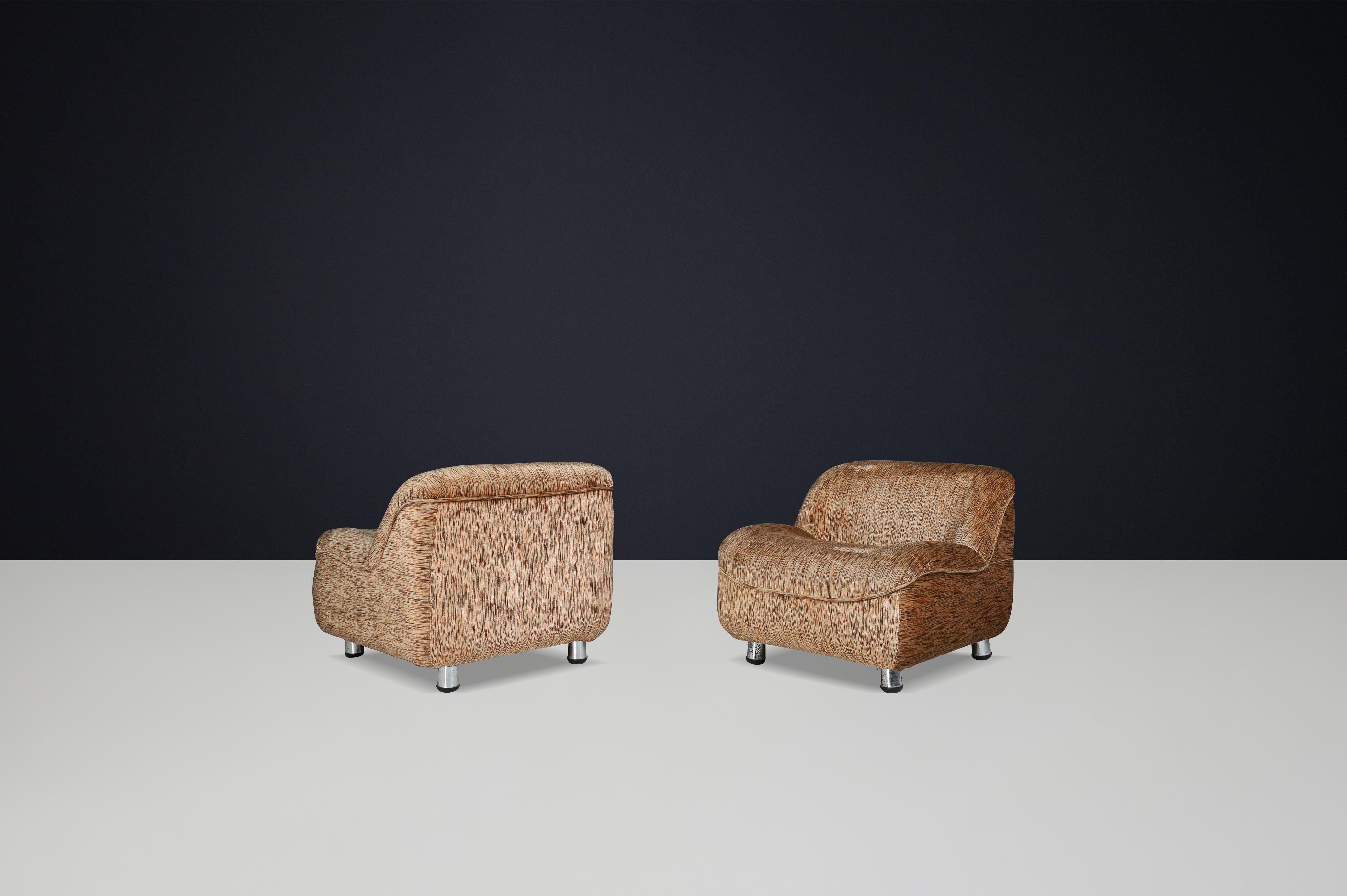 Moderne Loungesessel aus der Mitte des Jahrhunderts im Stil von Guido Faleschini, Italien, 1970er Jahre (Ende des 20. Jahrhunderts) im Angebot