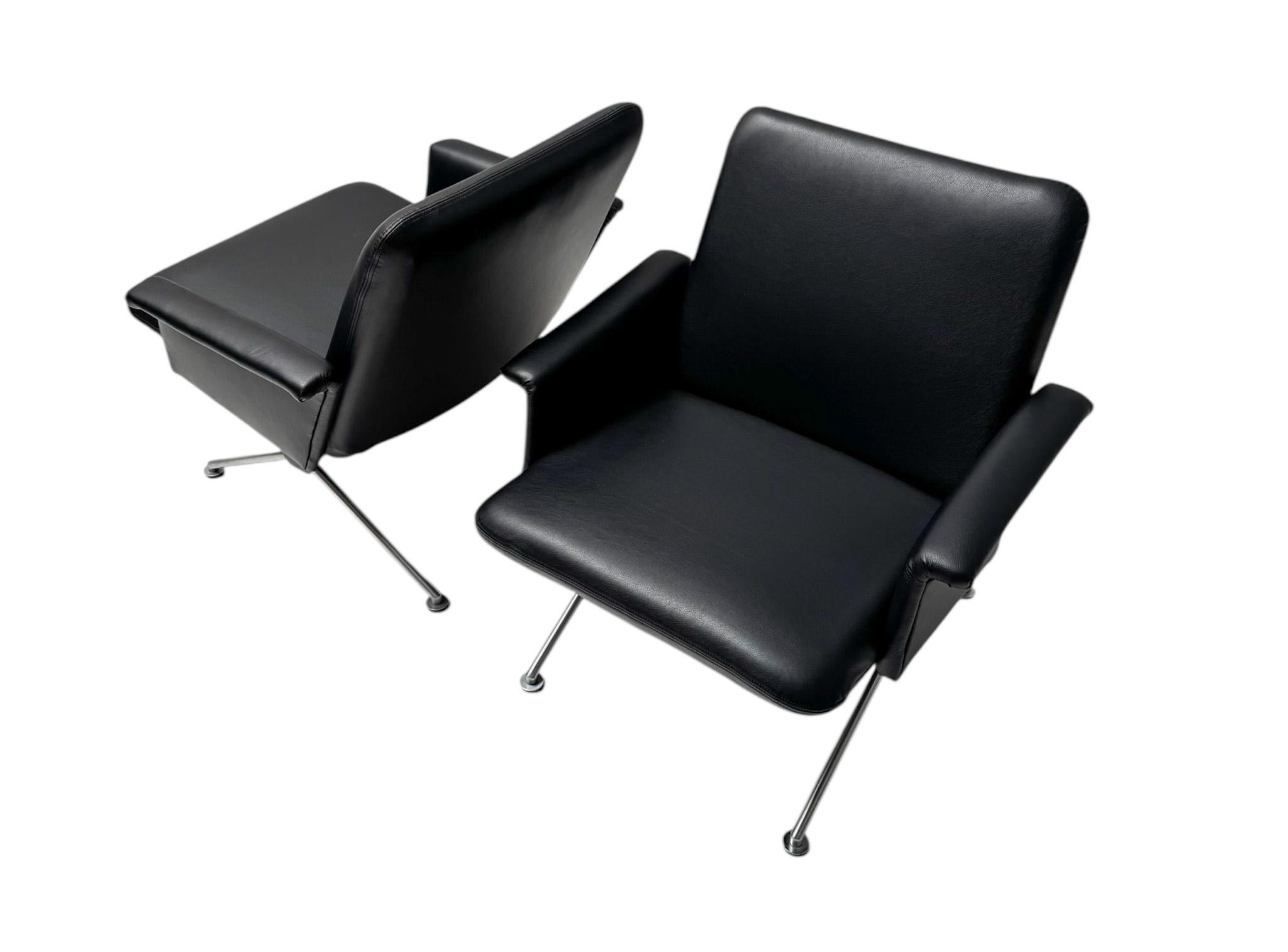 Sedie da salotto moderne di metà secolo n. 1432 di Andre Cordemeijer per Gispen, 1961 in vendita 3