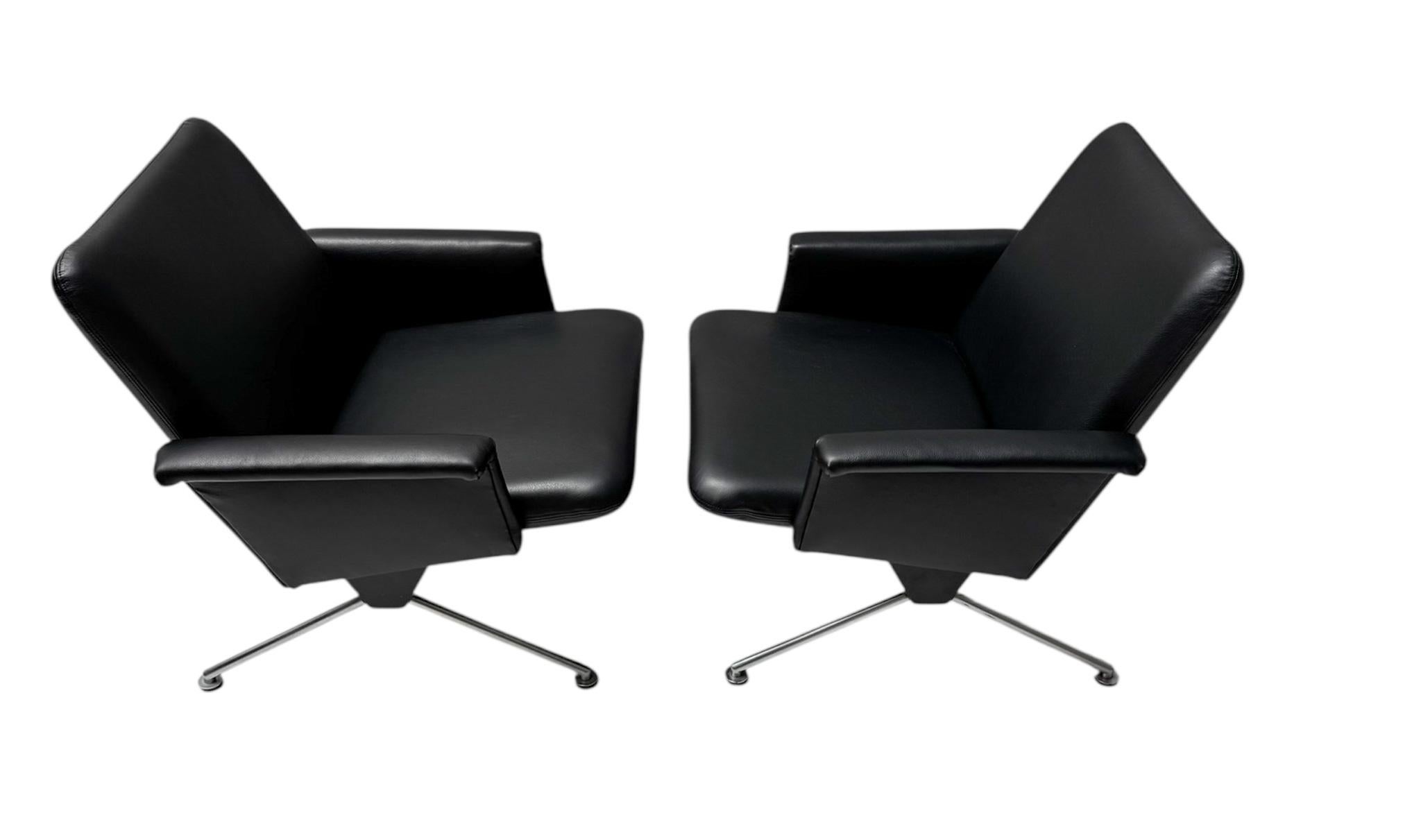 Mid-Century moderno Sedie da salotto moderne di metà secolo n. 1432 di Andre Cordemeijer per Gispen, 1961 in vendita