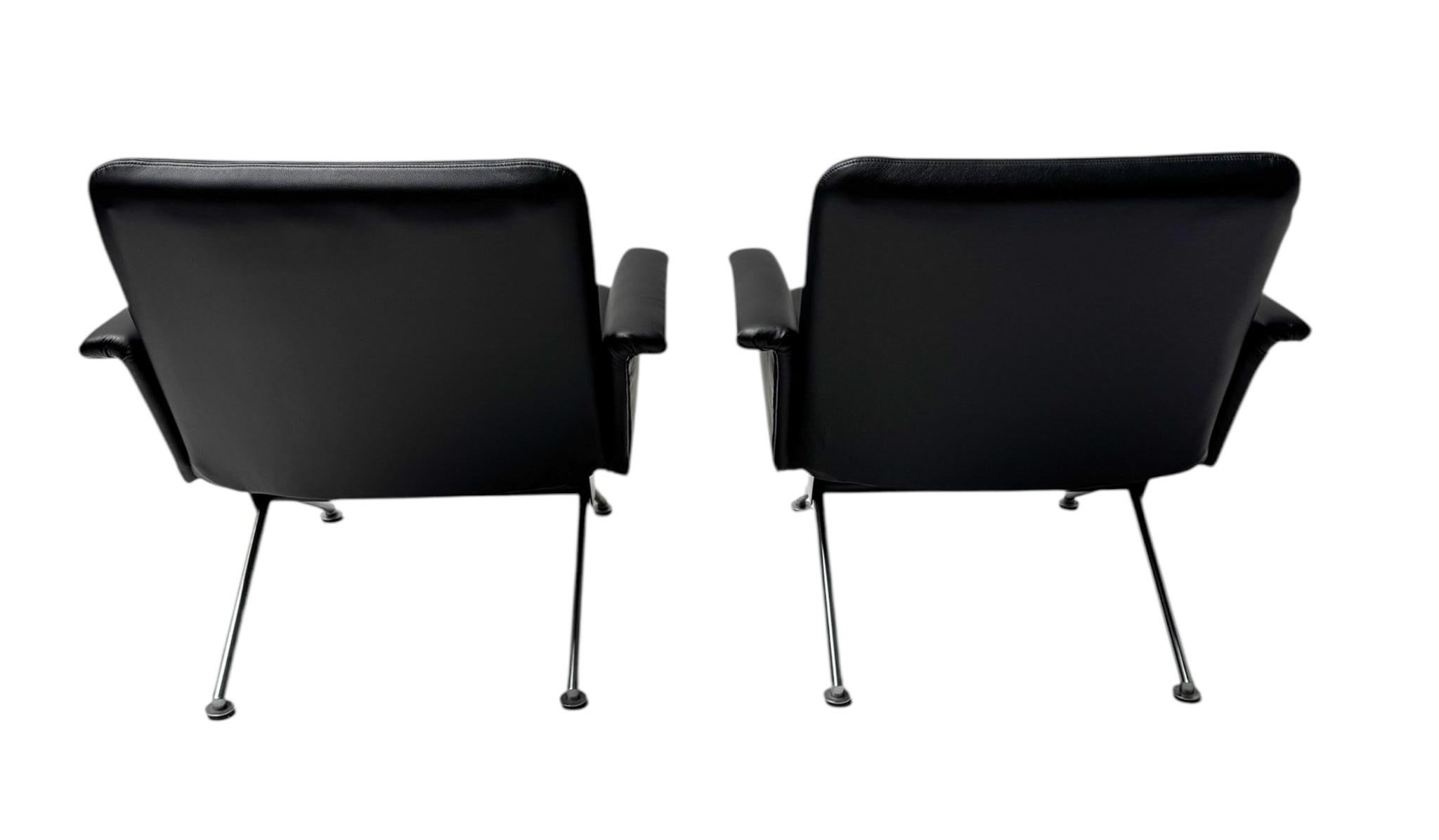 Metà XX secolo Sedie da salotto moderne di metà secolo n. 1432 di Andre Cordemeijer per Gispen, 1961 in vendita