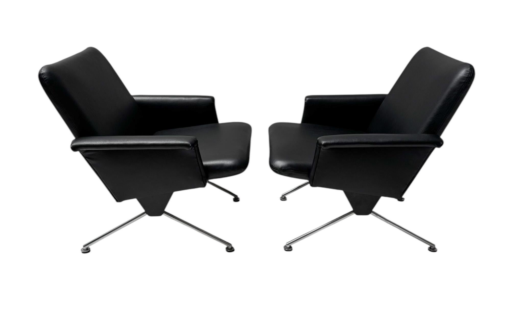 Sedie da salotto moderne di metà secolo n. 1432 di Andre Cordemeijer per Gispen, 1961 in vendita 1