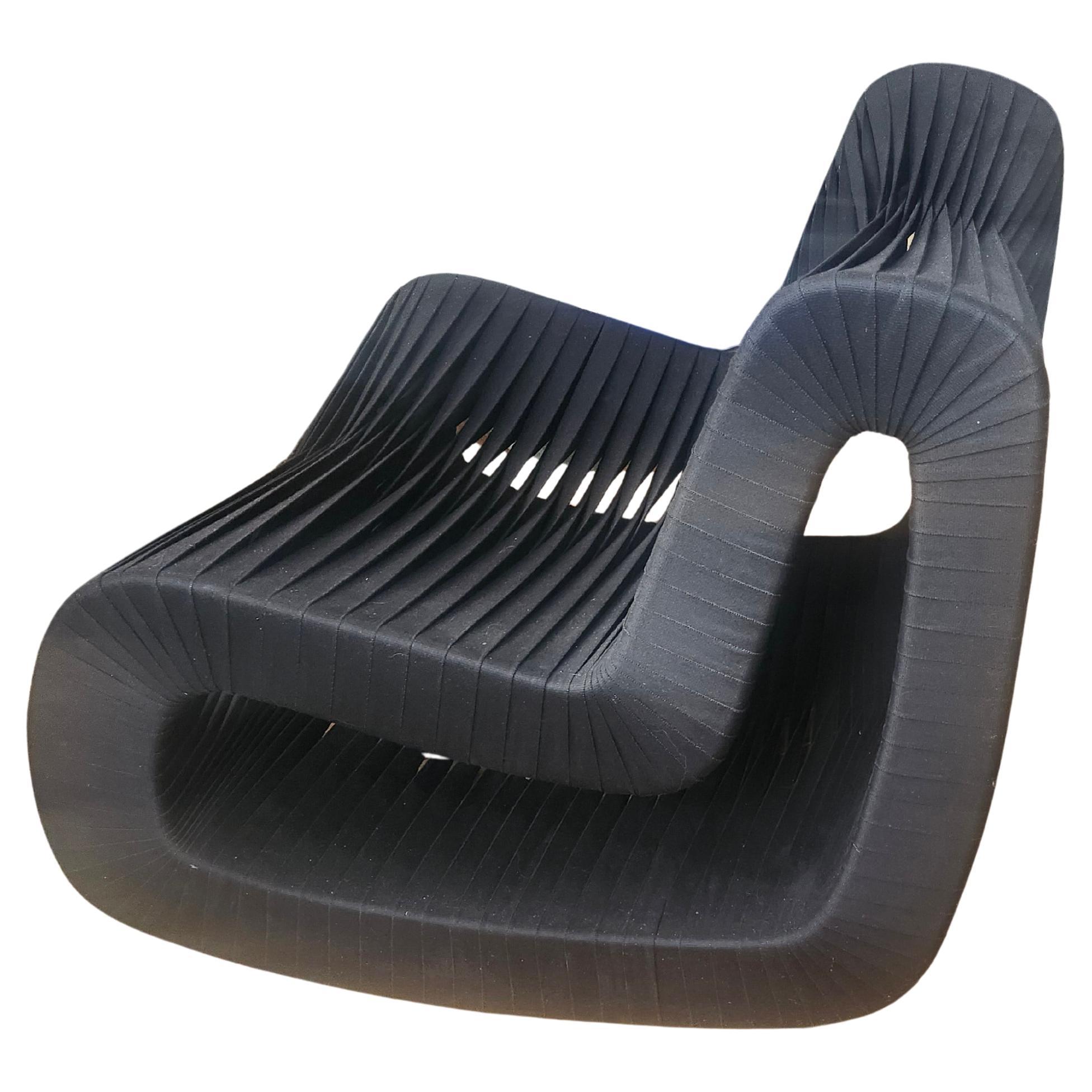 American Mid Century Modern Lounge Chair Seat Belt Rockers by The Phillips Collection For Sale