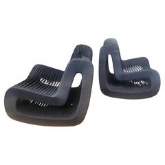 Mid Century Modern Lounge Chair Seat Belt Rockers by The Phillips Collection