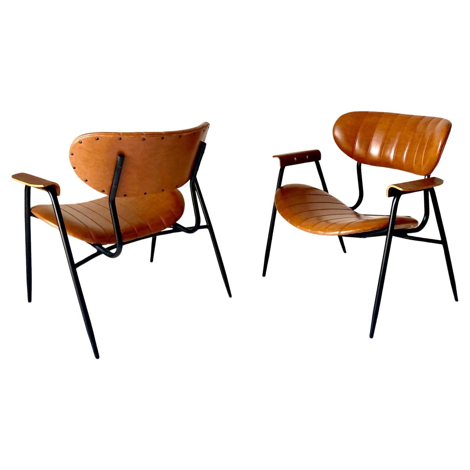 Moderne italienische Sessel, zweier-Set, Gastone Rinaldi, Italien 1960er Jahre im Zustand „Gut“ im Angebot in Ceglie Messapica, IT