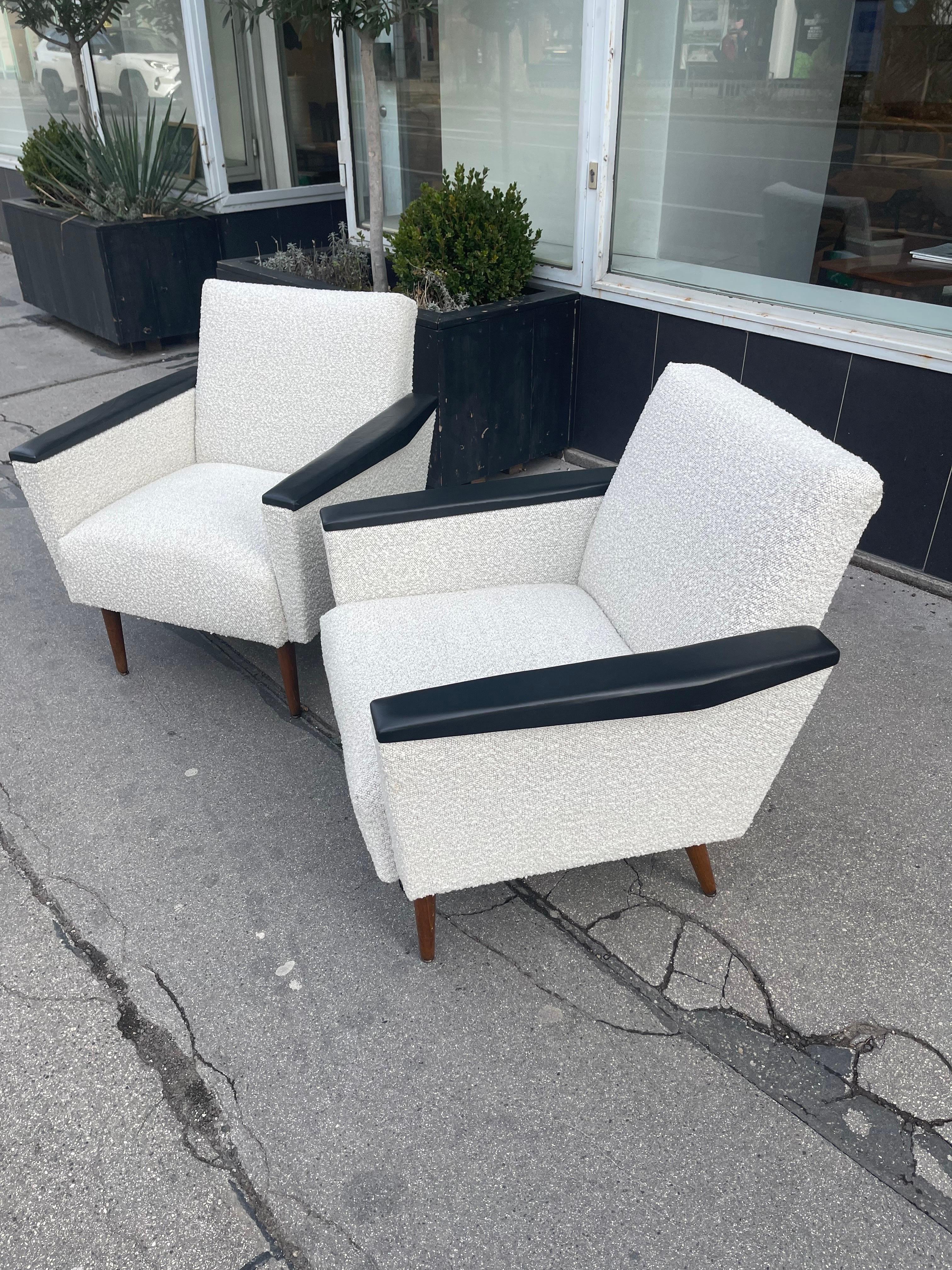 Mid-Century Modern lounge chairs set of two syle of Pierre Guariche, France 1960s.