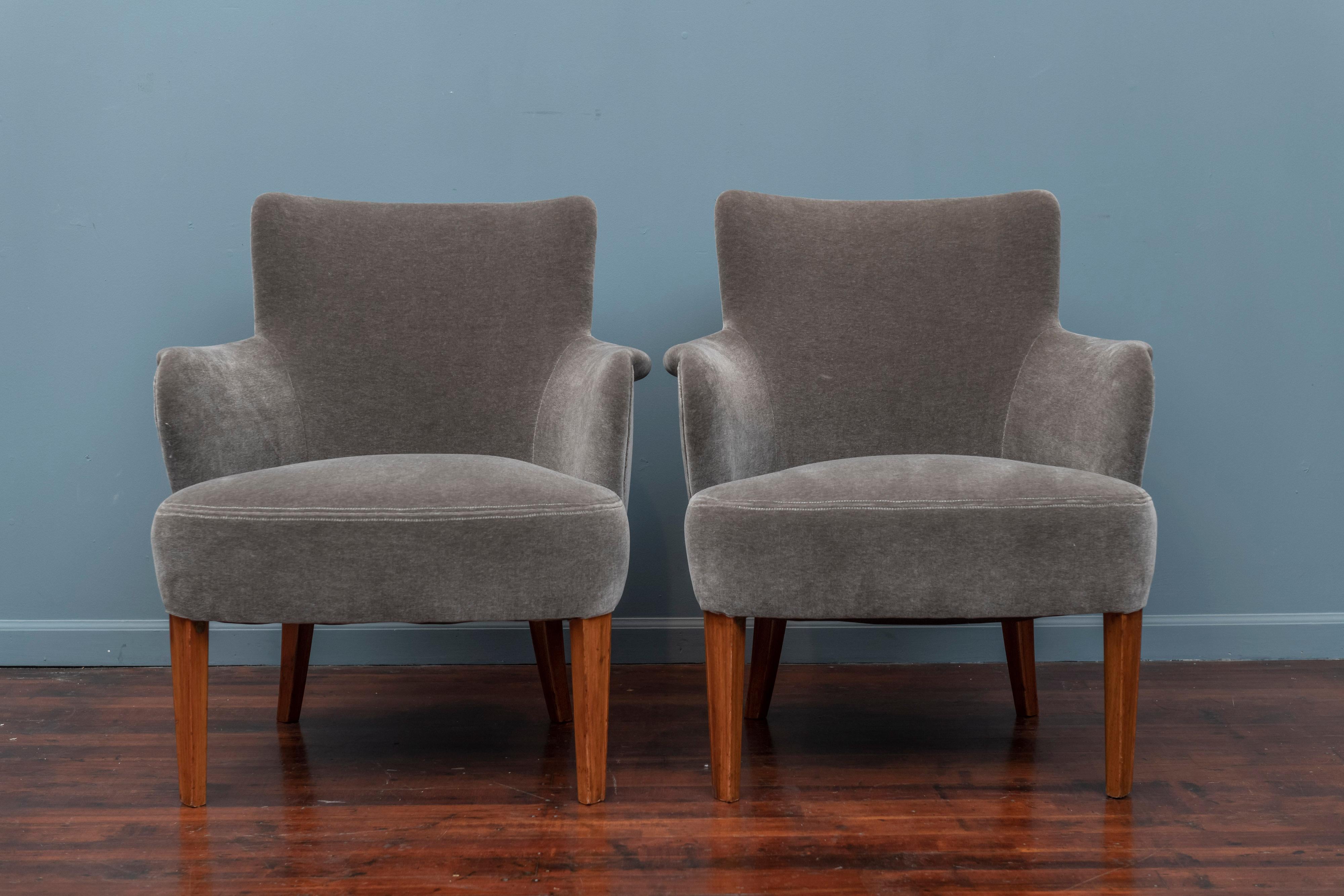 Mid-Century Modern Lounge Chairs, Swedish In Good Condition In San Francisco, CA