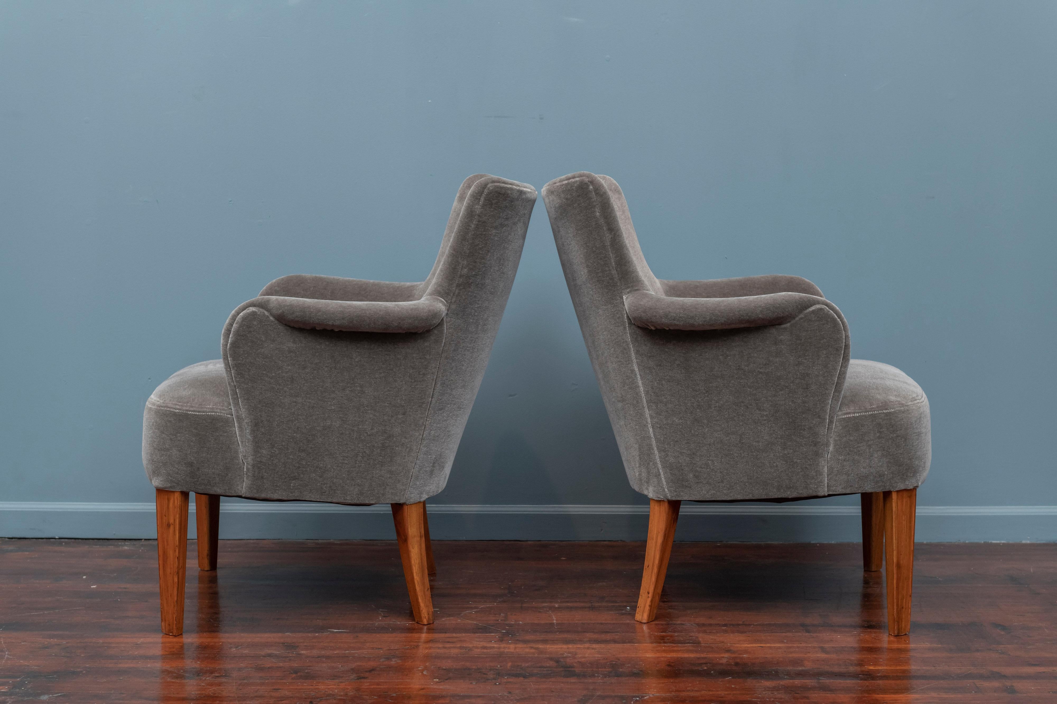 Mid-20th Century Mid-Century Modern Lounge Chairs, Swedish