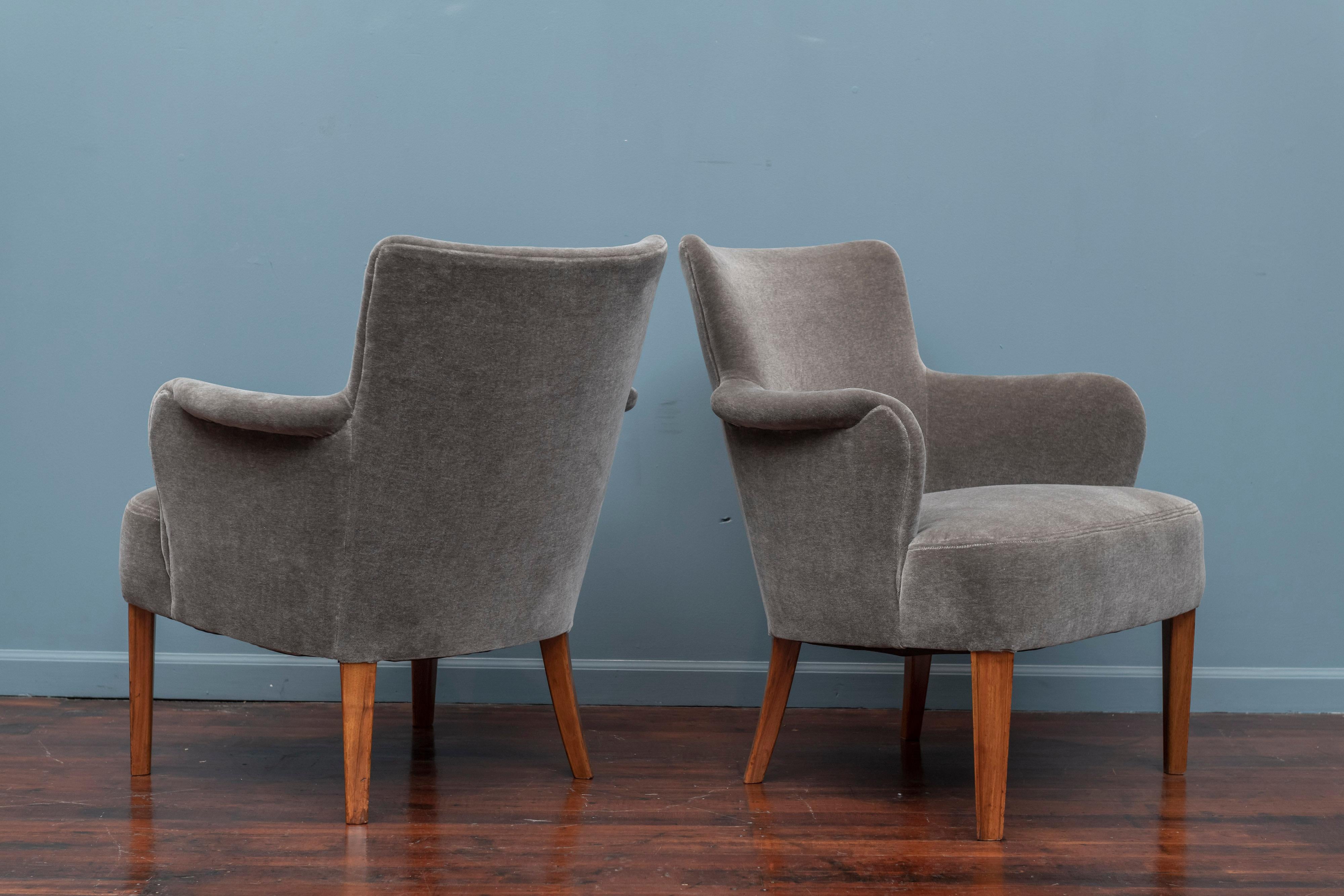 Mid-Century Modern Lounge Chairs, Swedish 1