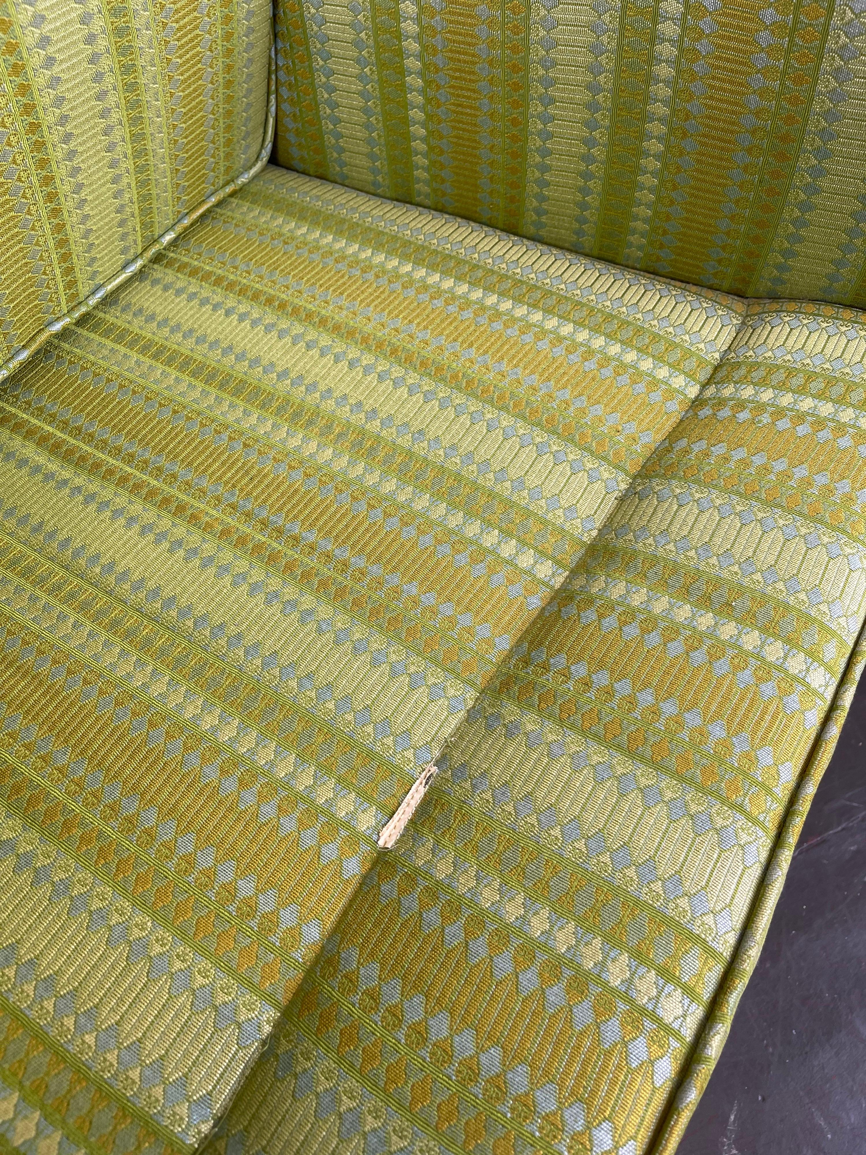 Throne Chairs in Alexander Girard Fabric by Edward Axel Roffman for B. Altman's  4