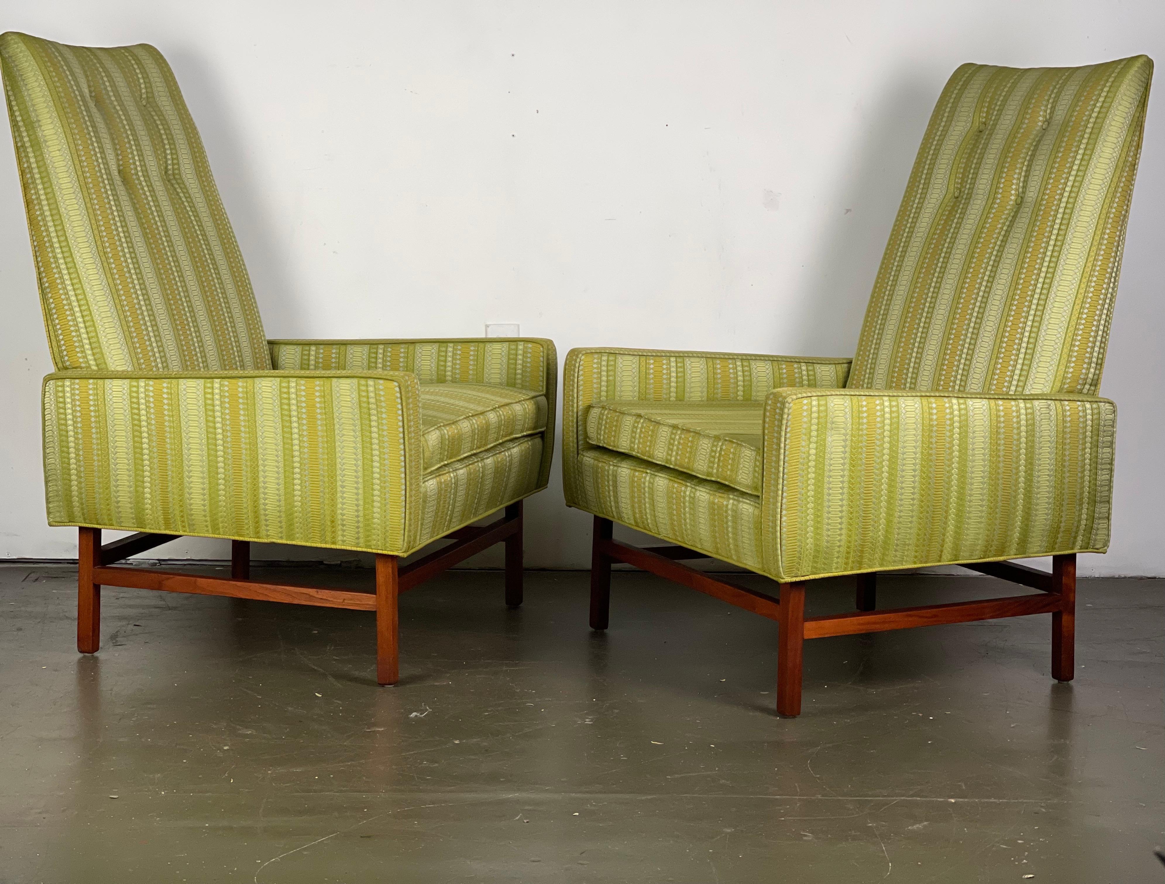 Throne Chairs in Alexander Girard Fabric by Edward Axel Roffman for B. Altman's  5