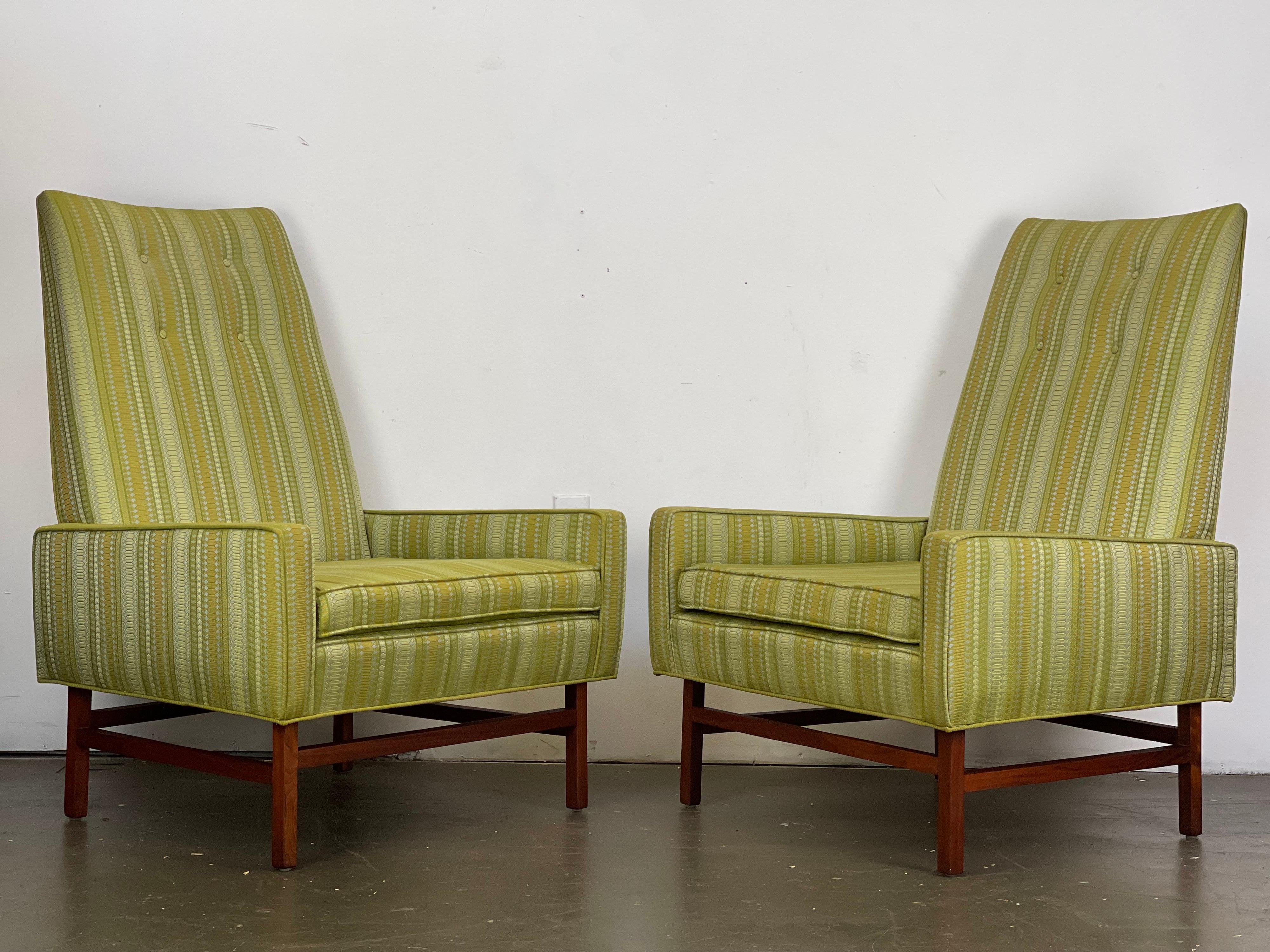 Throne Chairs in Alexander Girard Fabric by Edward Axel Roffman for B. Altman's  10