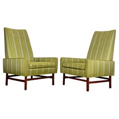 Designer Mid-Century Modern Lounge Club Chairs after Harvey Probber 