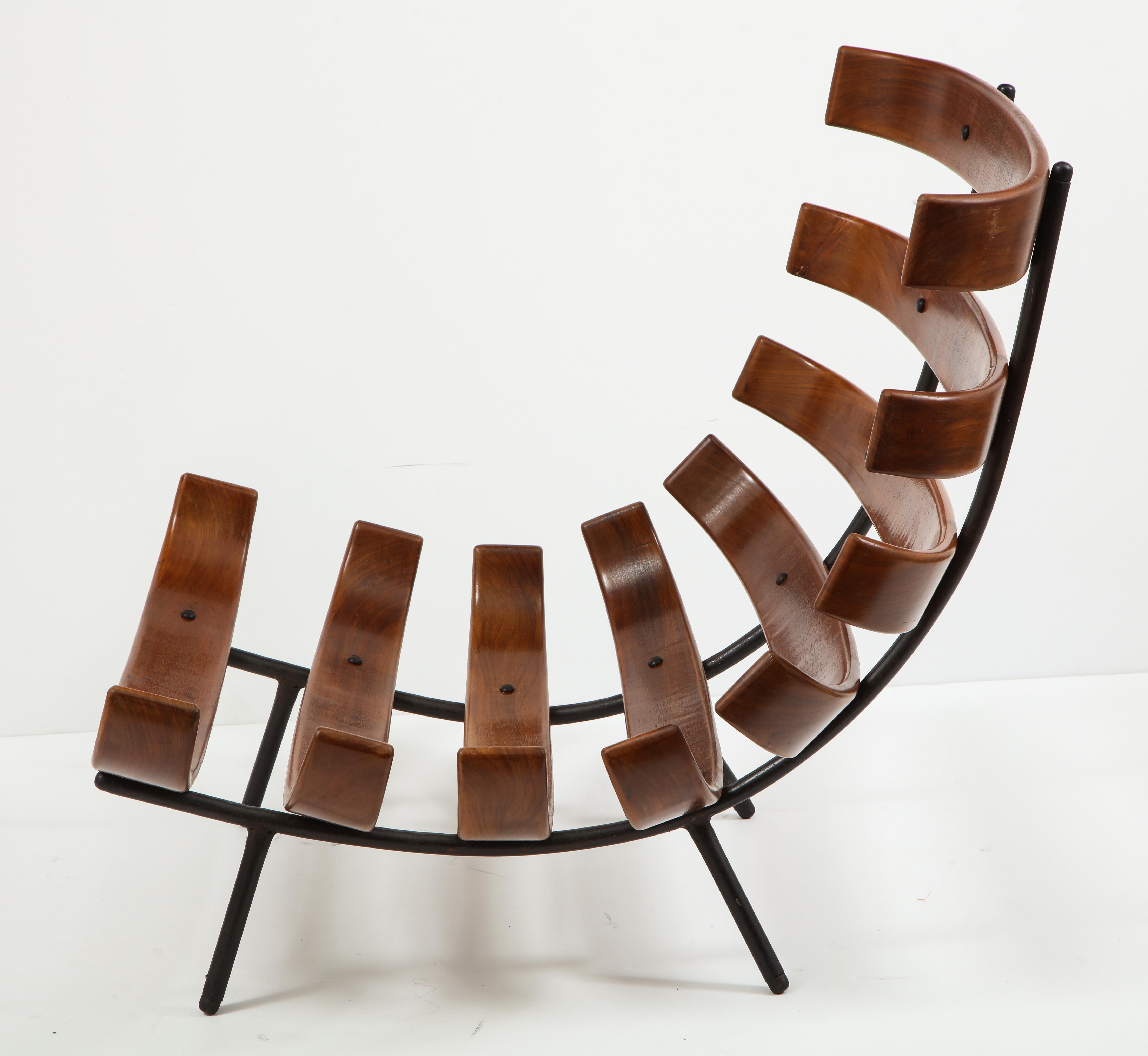 Mid-Century Modern Lounge Costela Chair with Ottoman Carlo Hauner Martin Eisler 8
