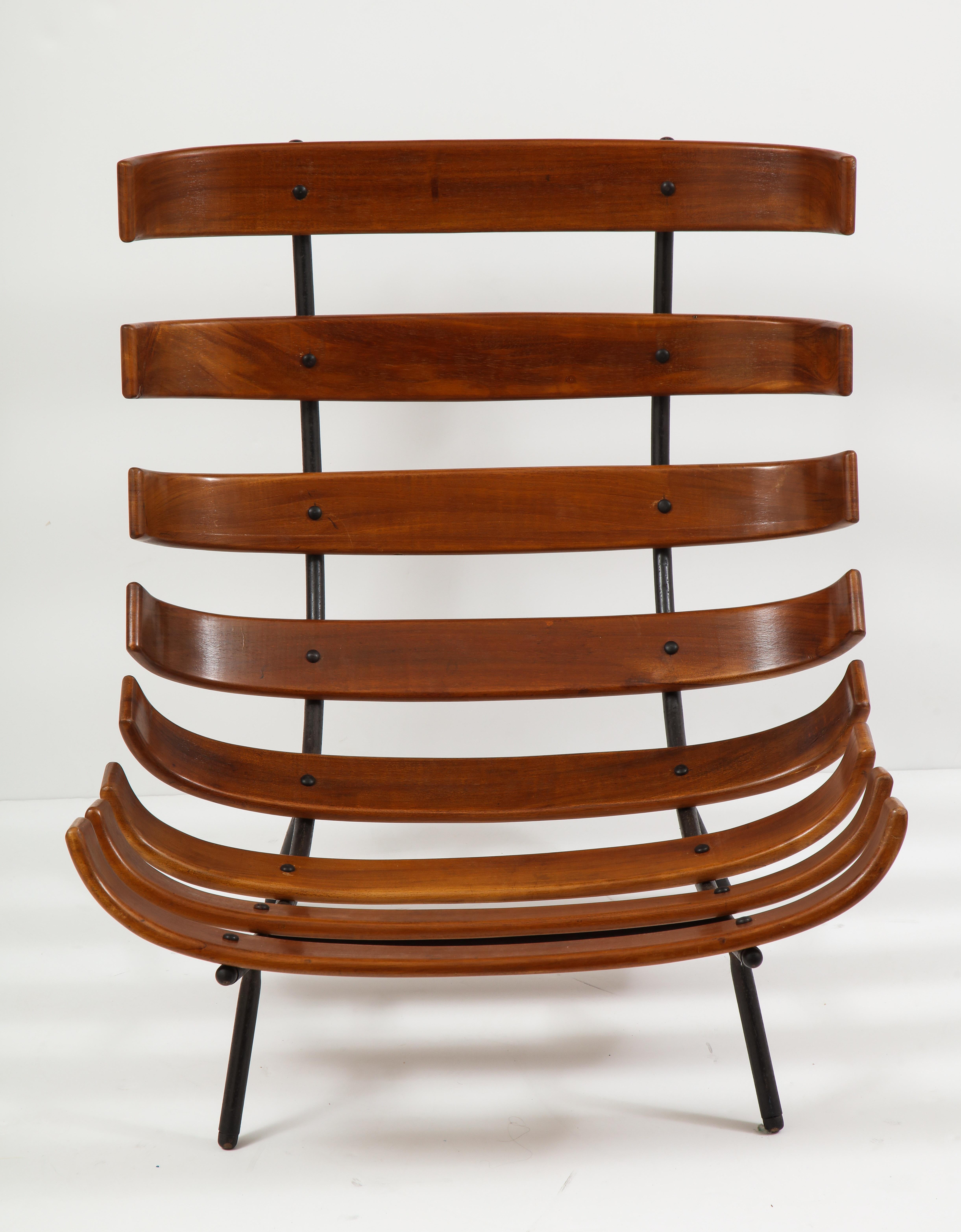 Mid-Century Modern Lounge Costela Chair with Ottoman Carlo Hauner Martin Eisler 9