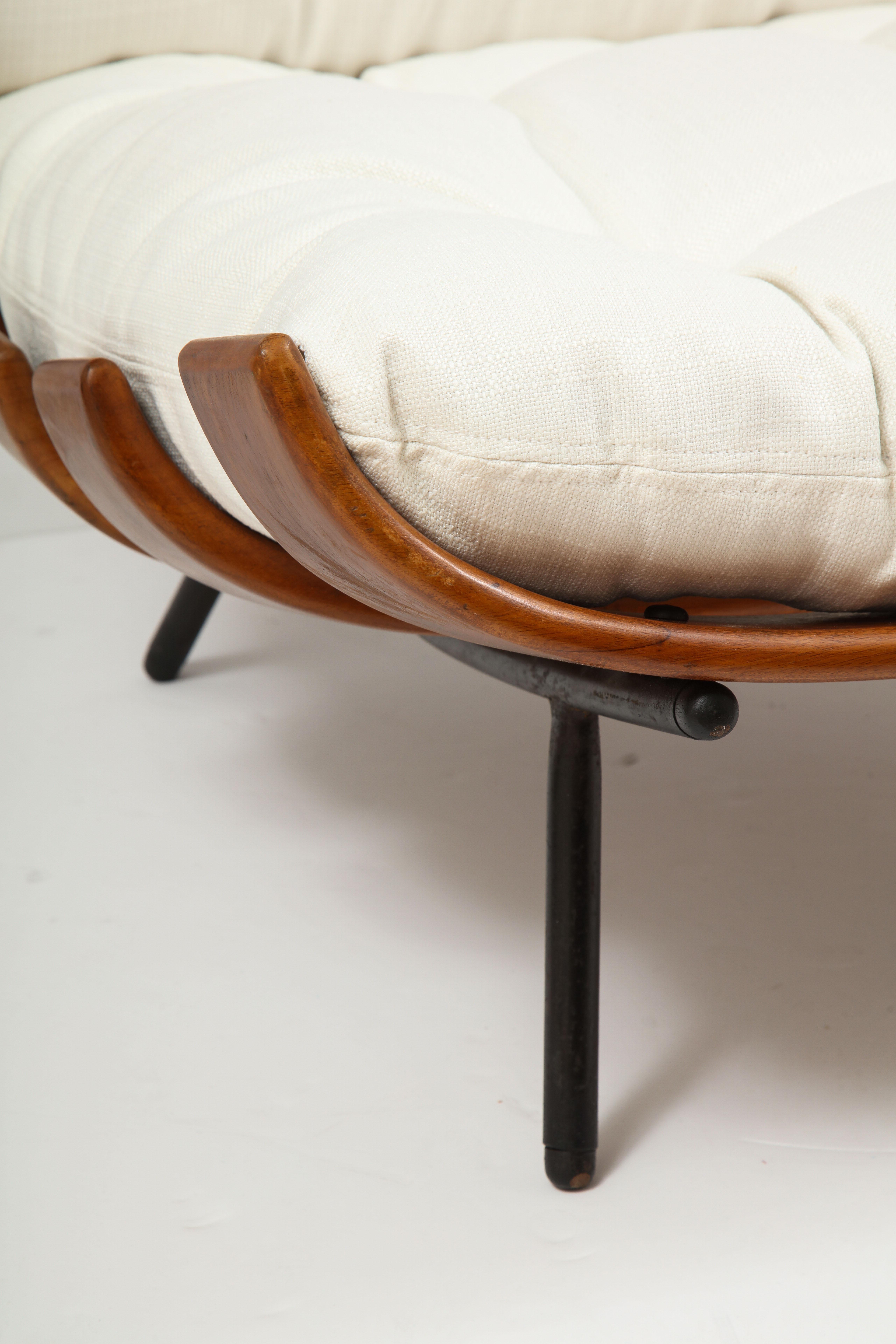 Mid-20th Century Mid-Century Modern Lounge Costela Chair with Ottoman Carlo Hauner Martin Eisler