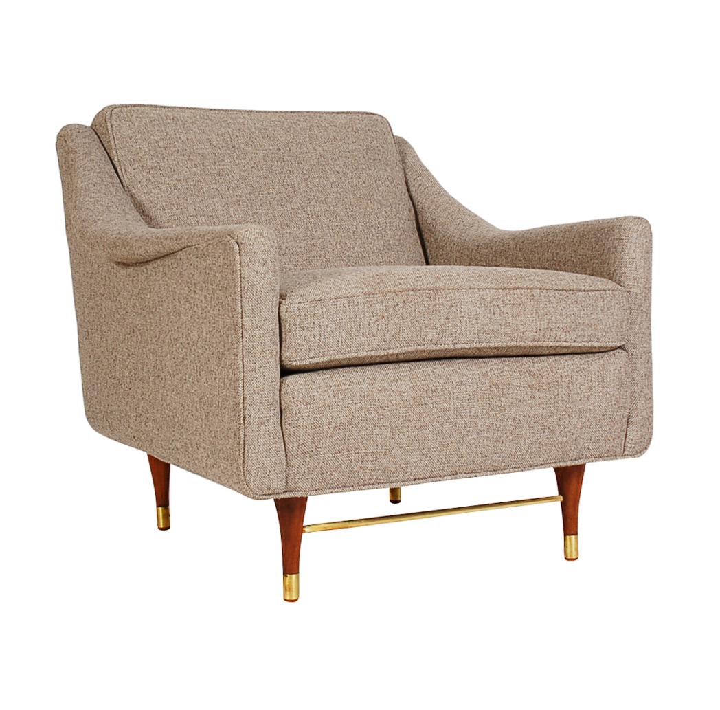Mid-Century Modern Lounge or Club Chairs After Edward Wormley for Dunbar 4