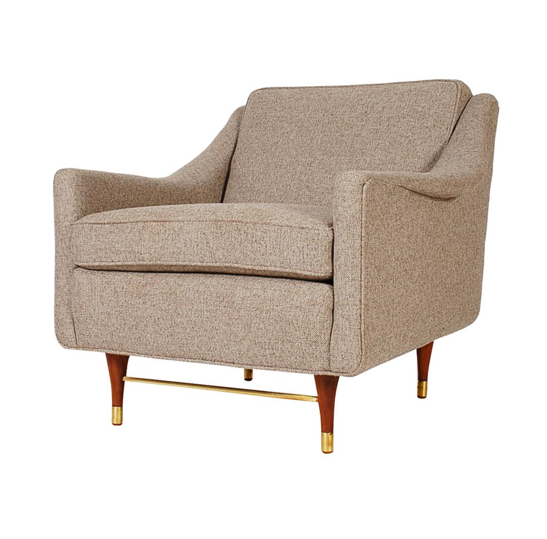 Mid-20th Century Mid-Century Modern Lounge or Club Chairs After Edward Wormley for Dunbar