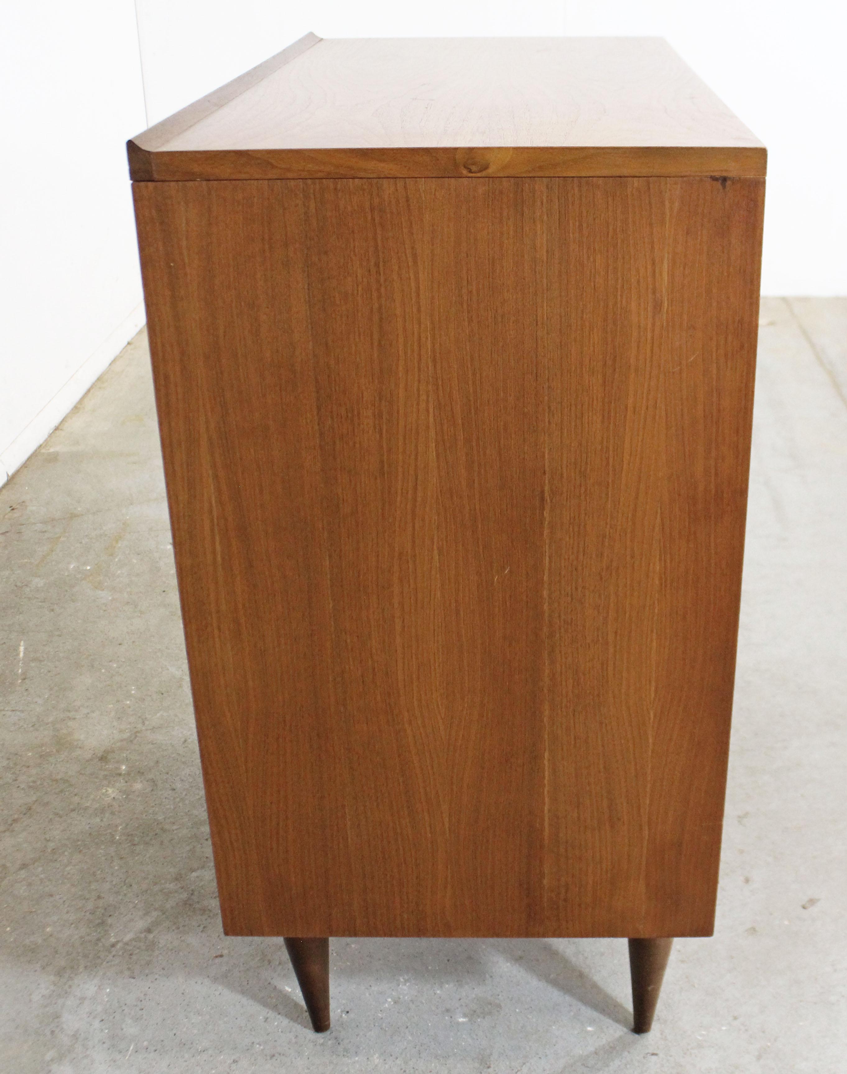 American Mid-Century Modern Louvered Front Tall Chest/Dresser