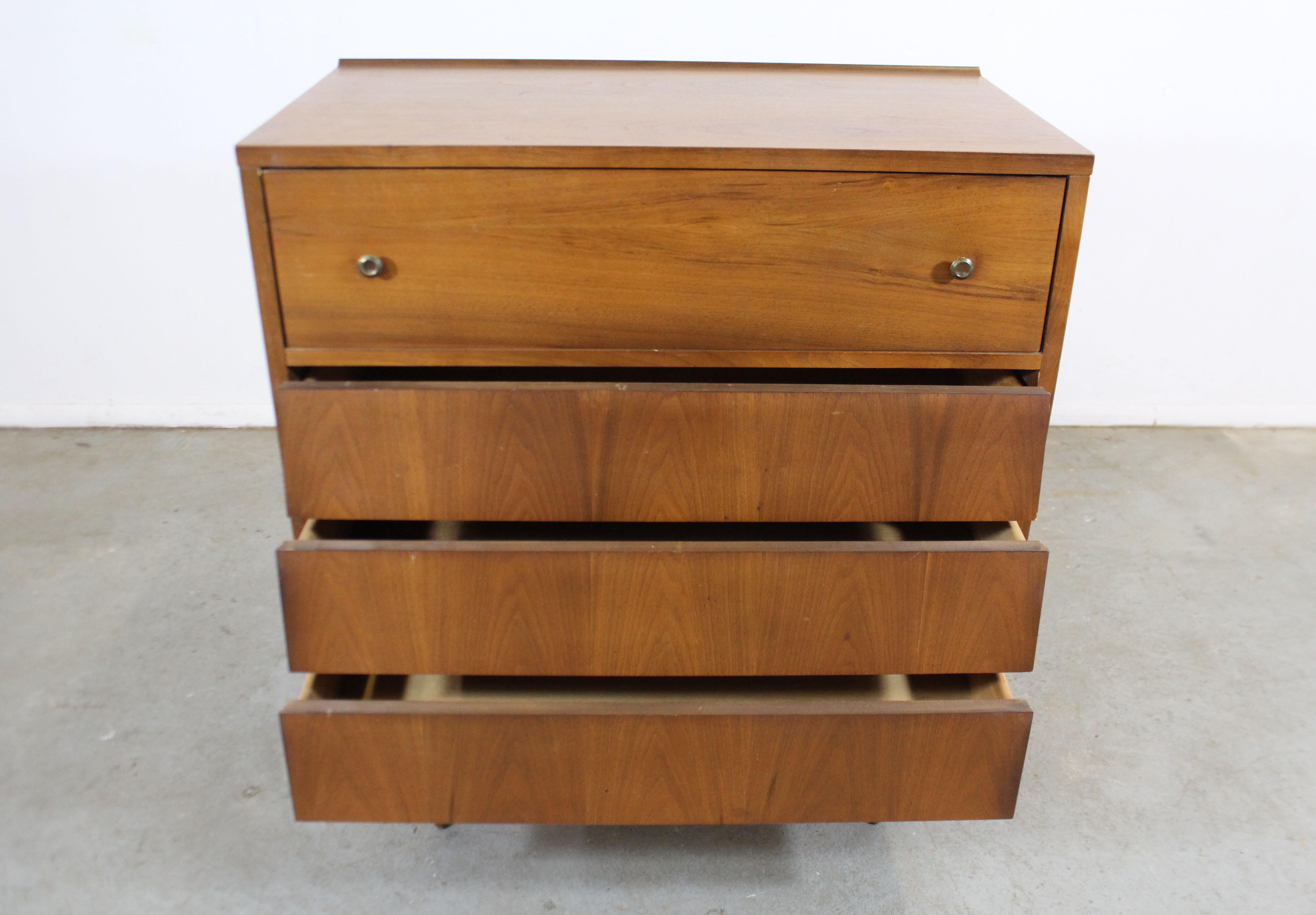 20th Century Mid-Century Modern Louvered Front Tall Chest/Dresser