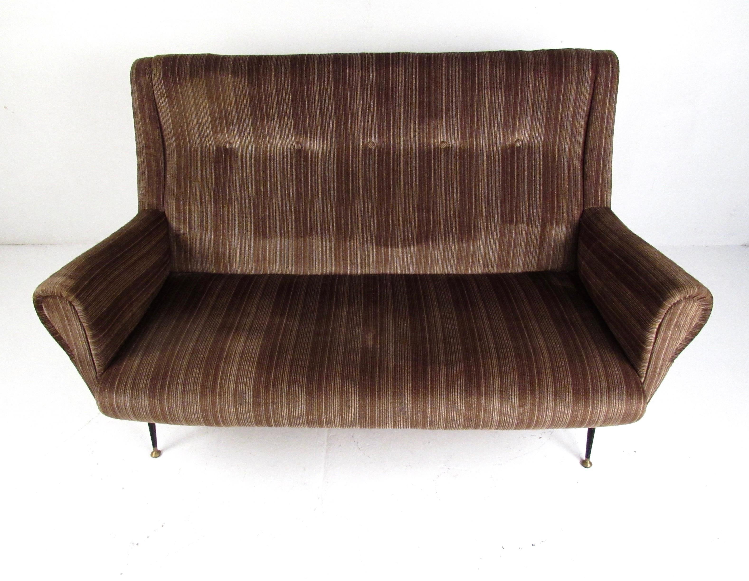 Mid-Century Modern Loveseat after Gigi Radice In Good Condition In Brooklyn, NY