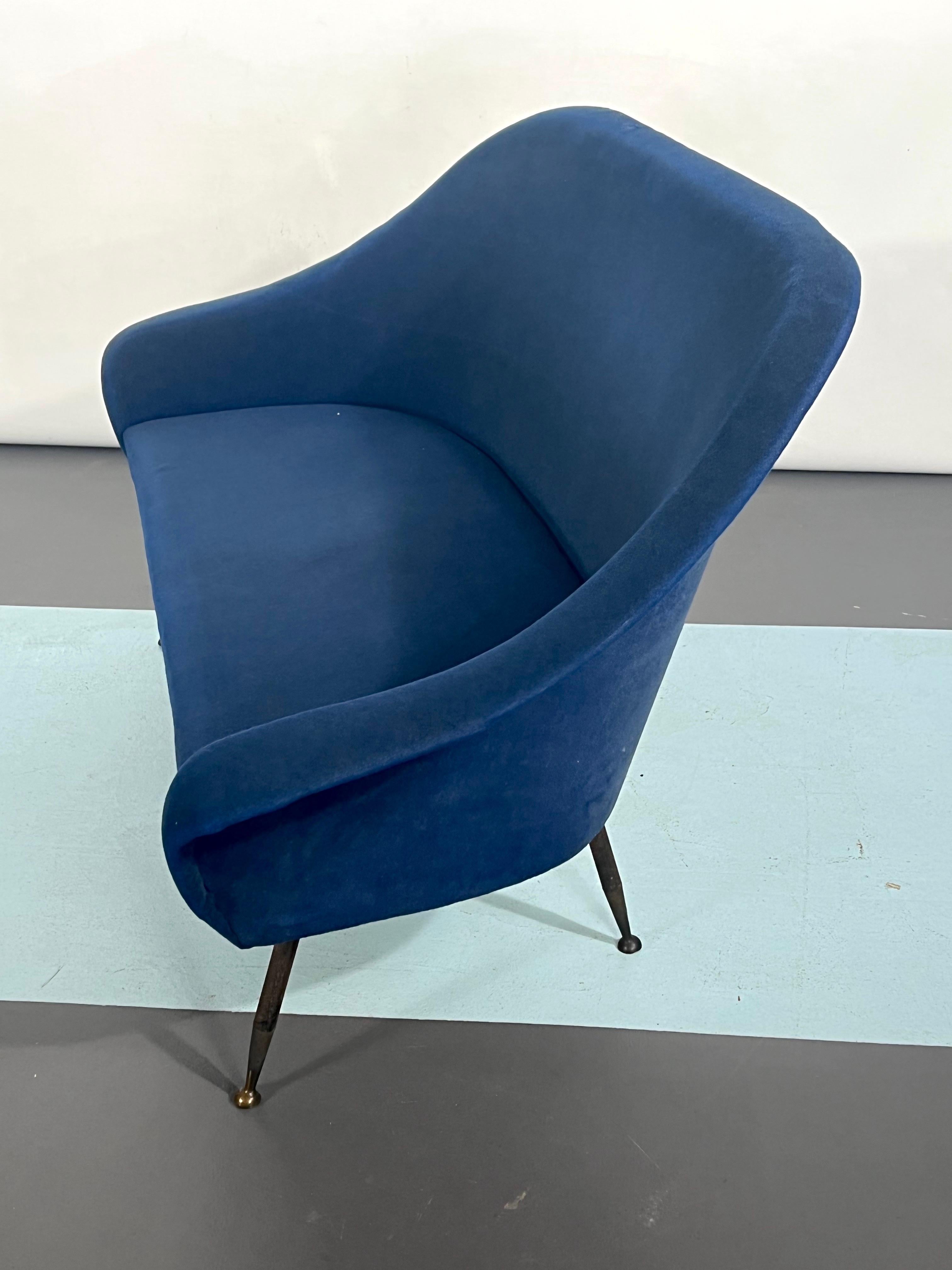 Mid-Century Modern Loveseat und Sessel von Gastone Rinaldi aus den 50er Jahren im Angebot 4