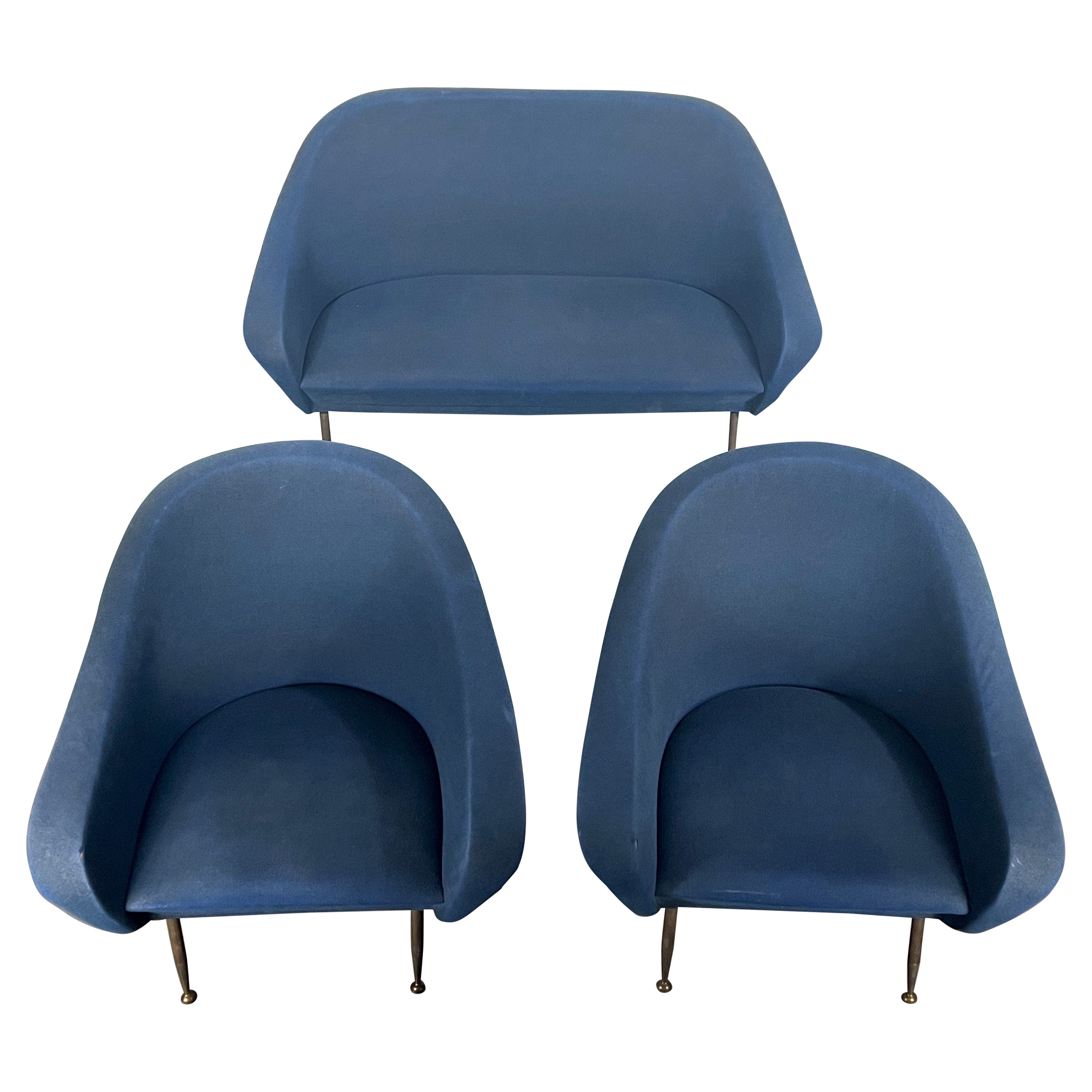 Fauteuils et fauteuils modernes du milieu du siècle dernier de Gastone Rinaldi des années 50 en vente