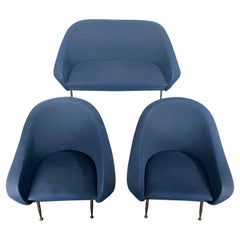 Poltrona e poltroncine moderne di metà secolo di Gastone Rinaldi degli anni '50