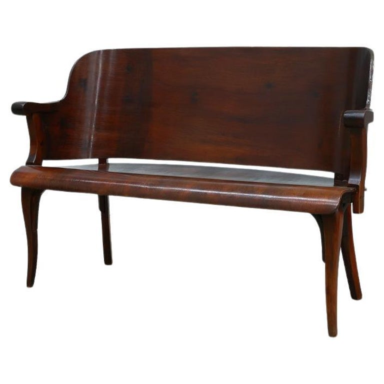 Móveis Cimo bentwood loveseat, 1950s, offered by Found Collectibles