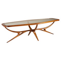Mid-Century Modern Low Center Table by Giuseppe Scapinelli, 1960s