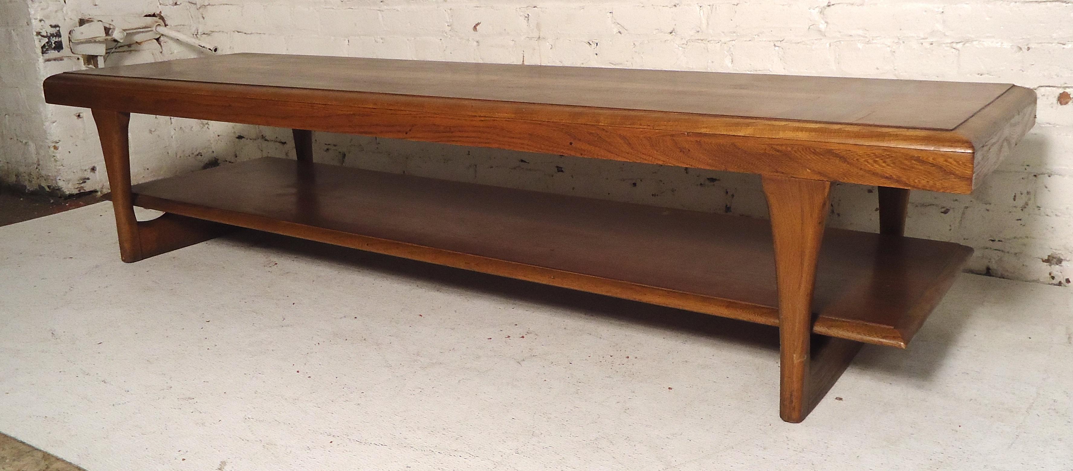 mid century low coffee table