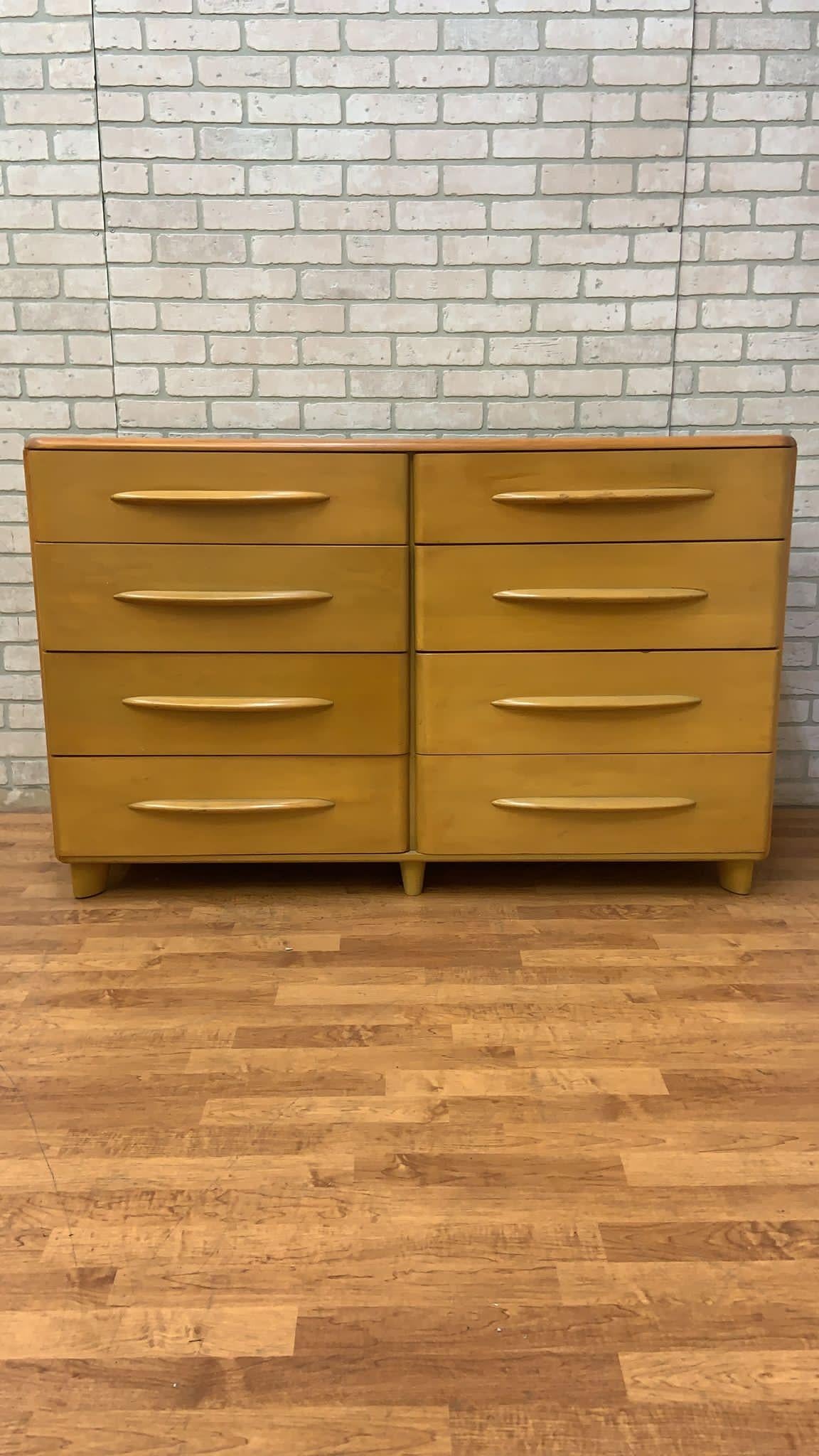 Hand-Crafted Mid Century Modern Low Dresser by Heywood Wakefield