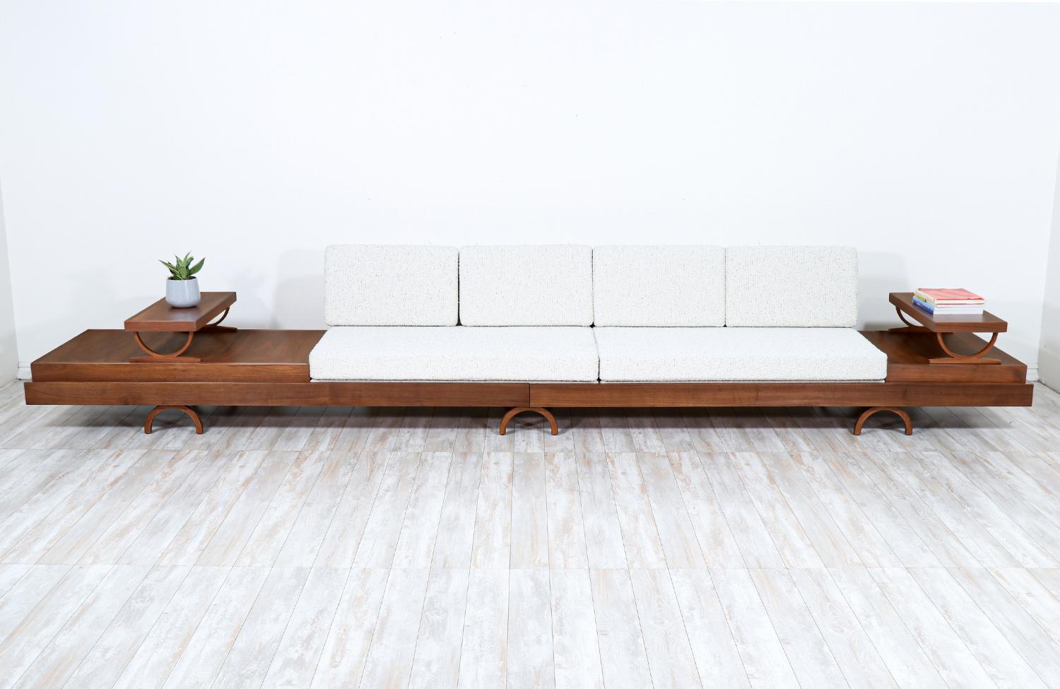 Mid-Century Modern low-profile modular sofa by Martin Borenstein.
