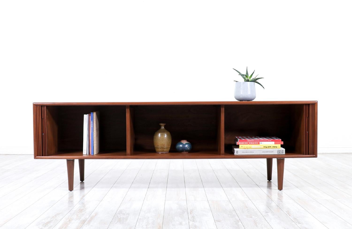tambour door credenza